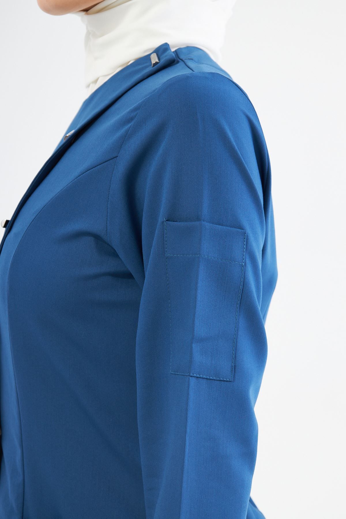 Onur Forma Scrubs Elegance Kadın Tesettür Takım - Petrol Mavi