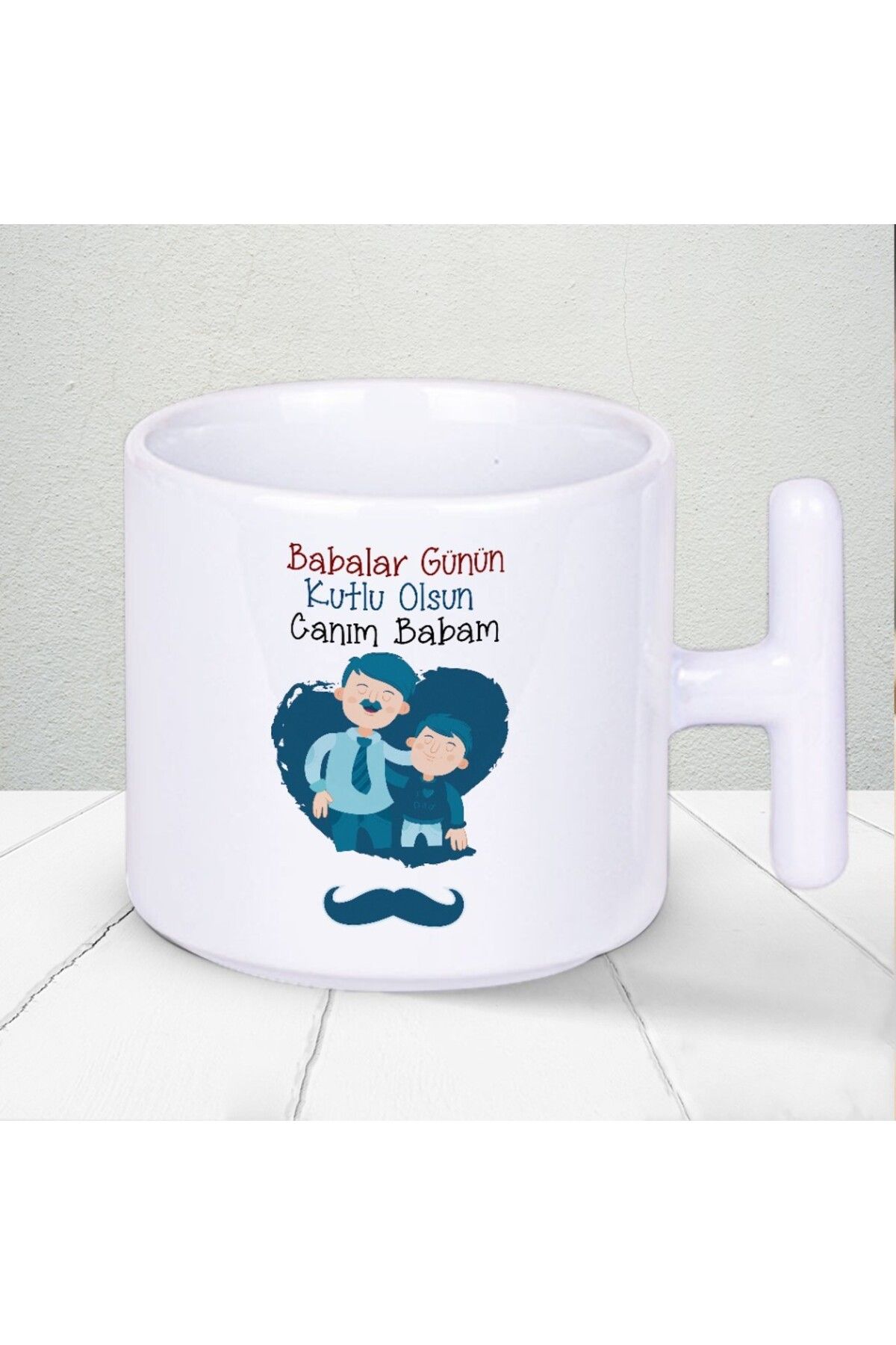 Nostaljik Lezzetler Babalar Günün Kutlu Olsun Canım Babam Yazılı Kahve Seven Babalara Özel T Kupa Bardak