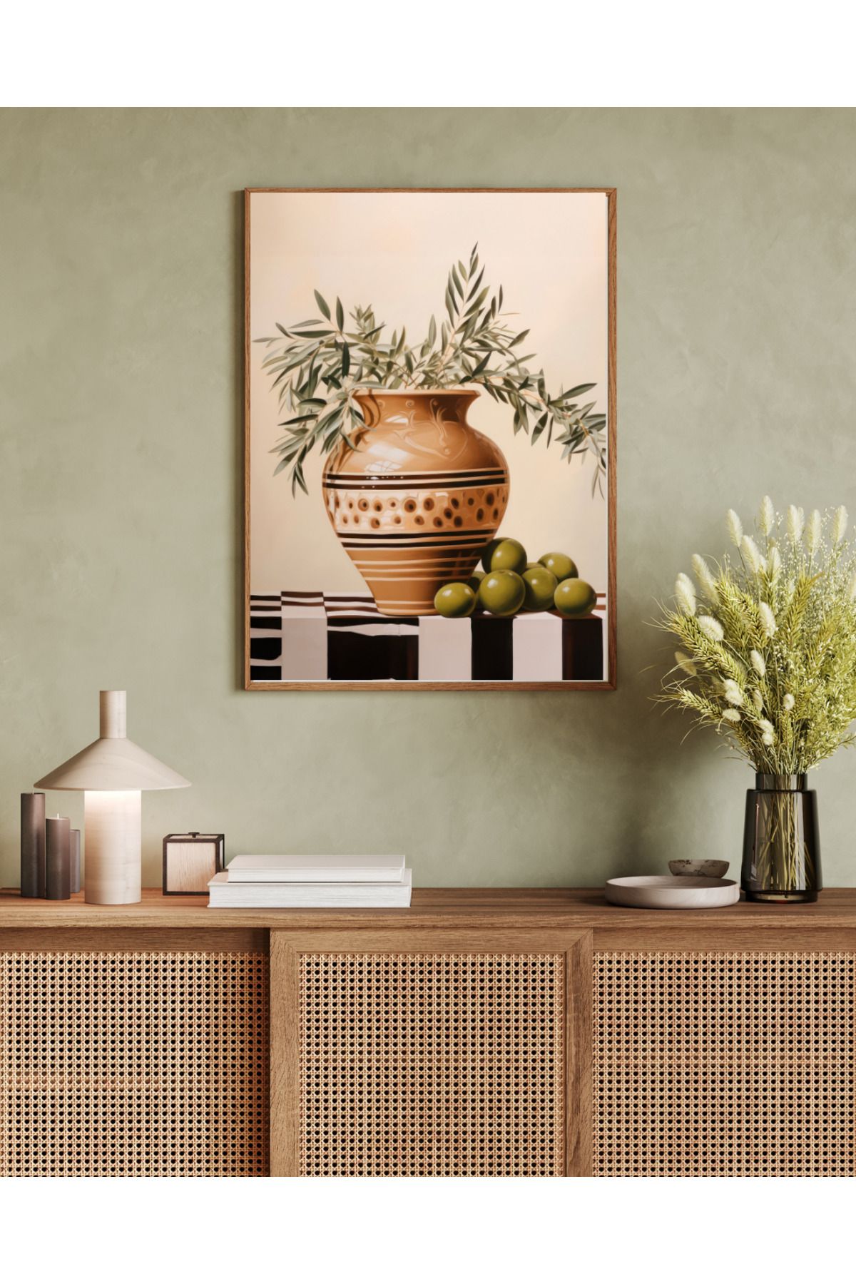 woodhomeworks tek parça salon ofis dekor tablo