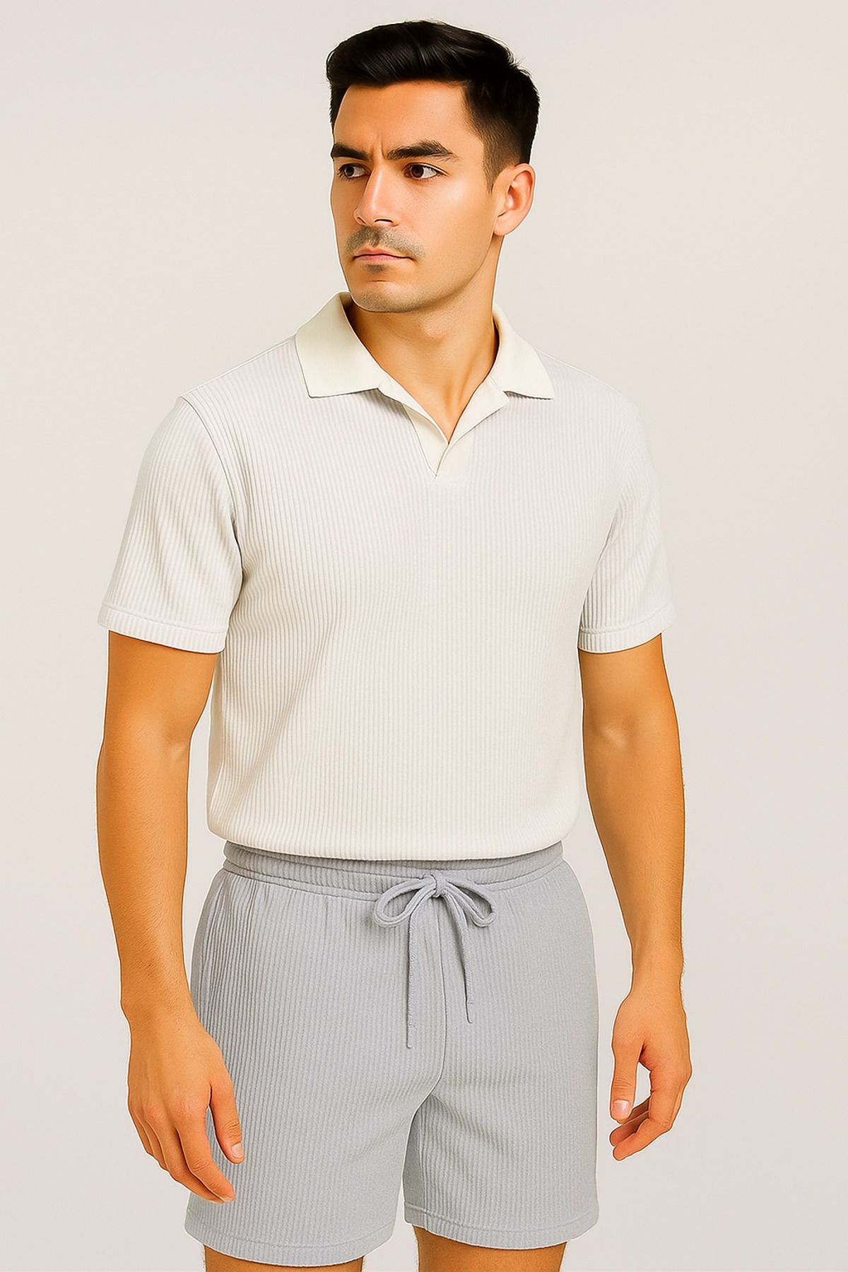armicem “Cool & Clean: Erkek Polo Yaka + Şort Takımı”