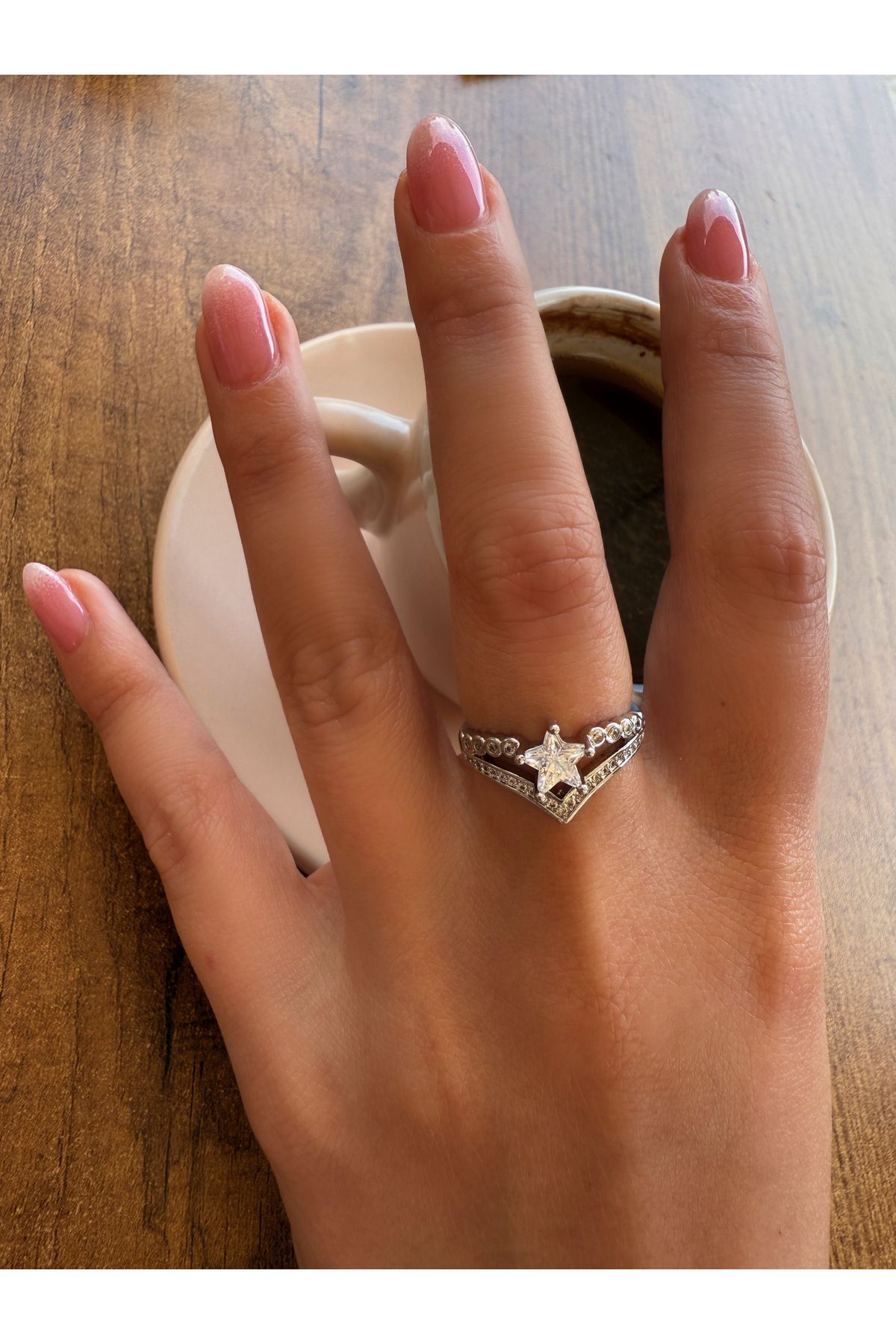 HeyYou Jewelry Ayarlanabilir star yüzük