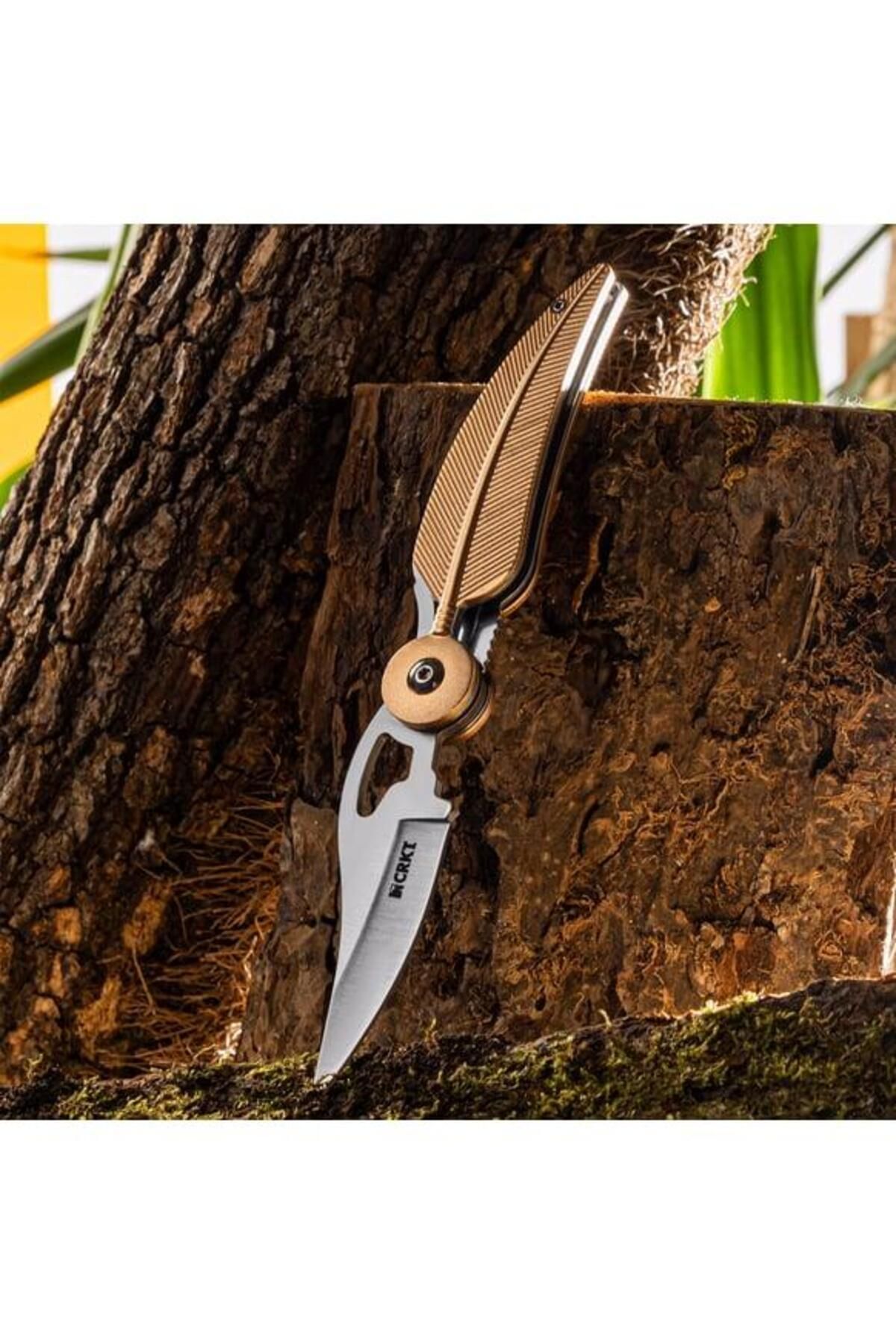 playzone Crkt 6077-br Brown Tüy Kamp Çakısı