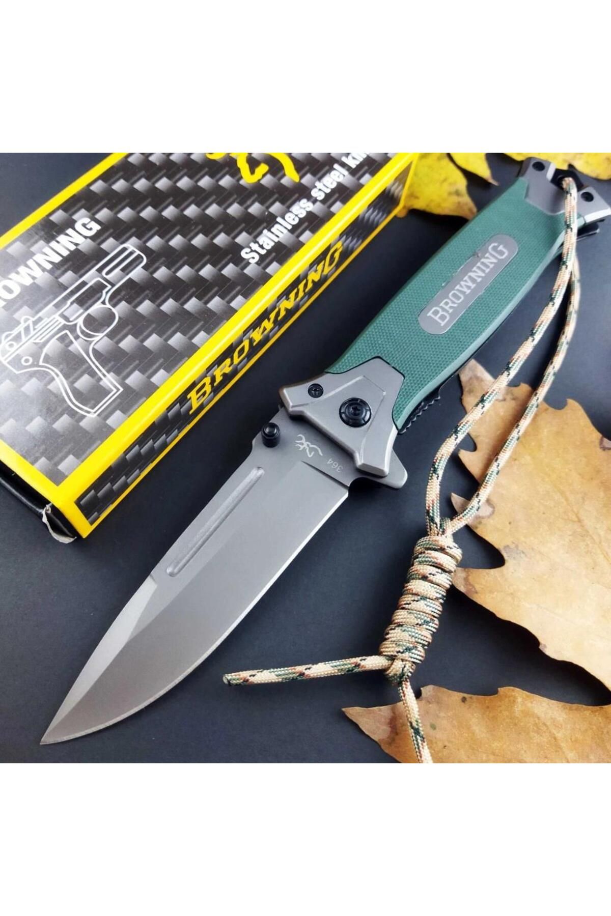 alsepeteavm Browning 364 İpli Haki Kamp Çakısı