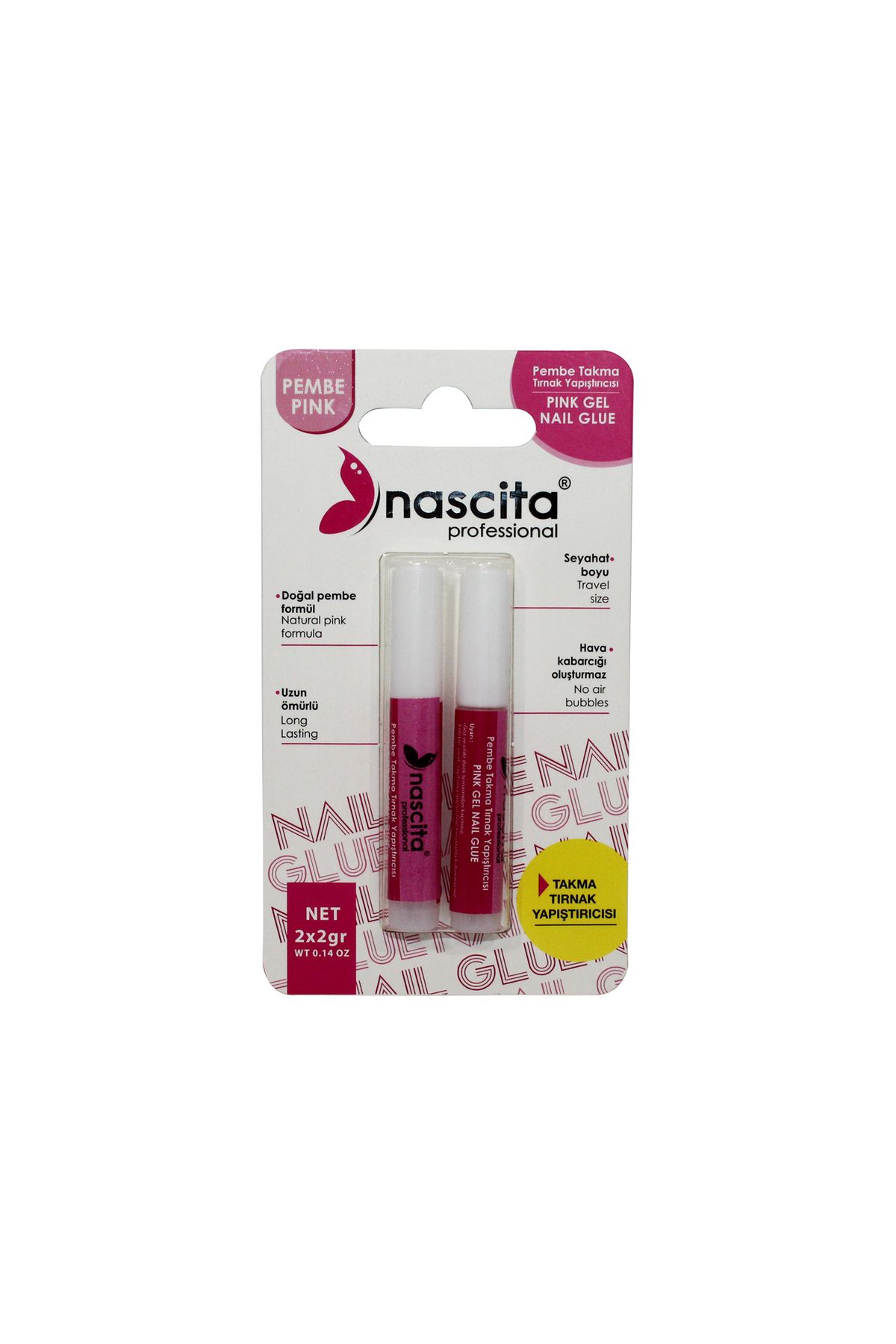 nascita Nascıta Nasnaılglue04 Pembe Takma Tırnak Yapıştırıcı