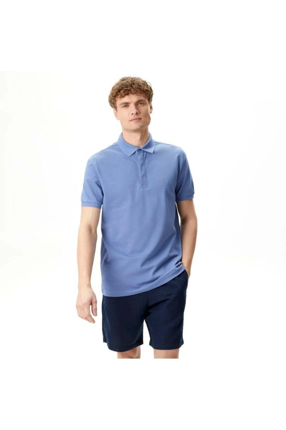 Nautica Erkek Mavi Slim Fit Polo