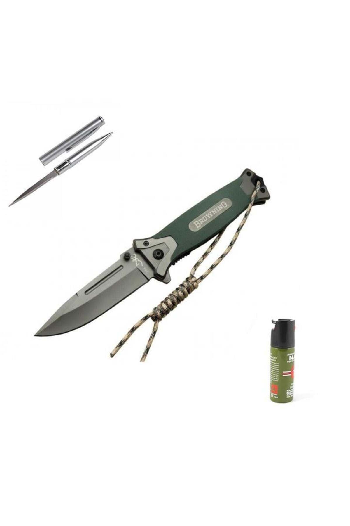 alsepeteavm Kişiye Özel Browning Haki Çakı 364-22 CM