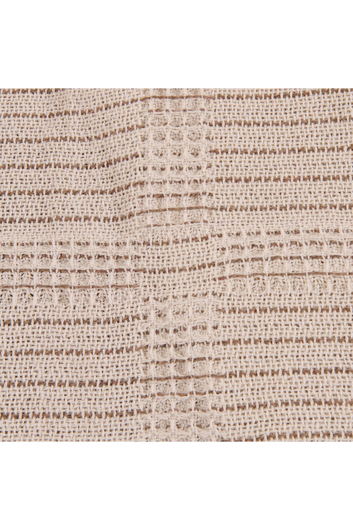 Evidea Soft Nou Koltuk Şalı - Ekru / Bej - 170x220 cm