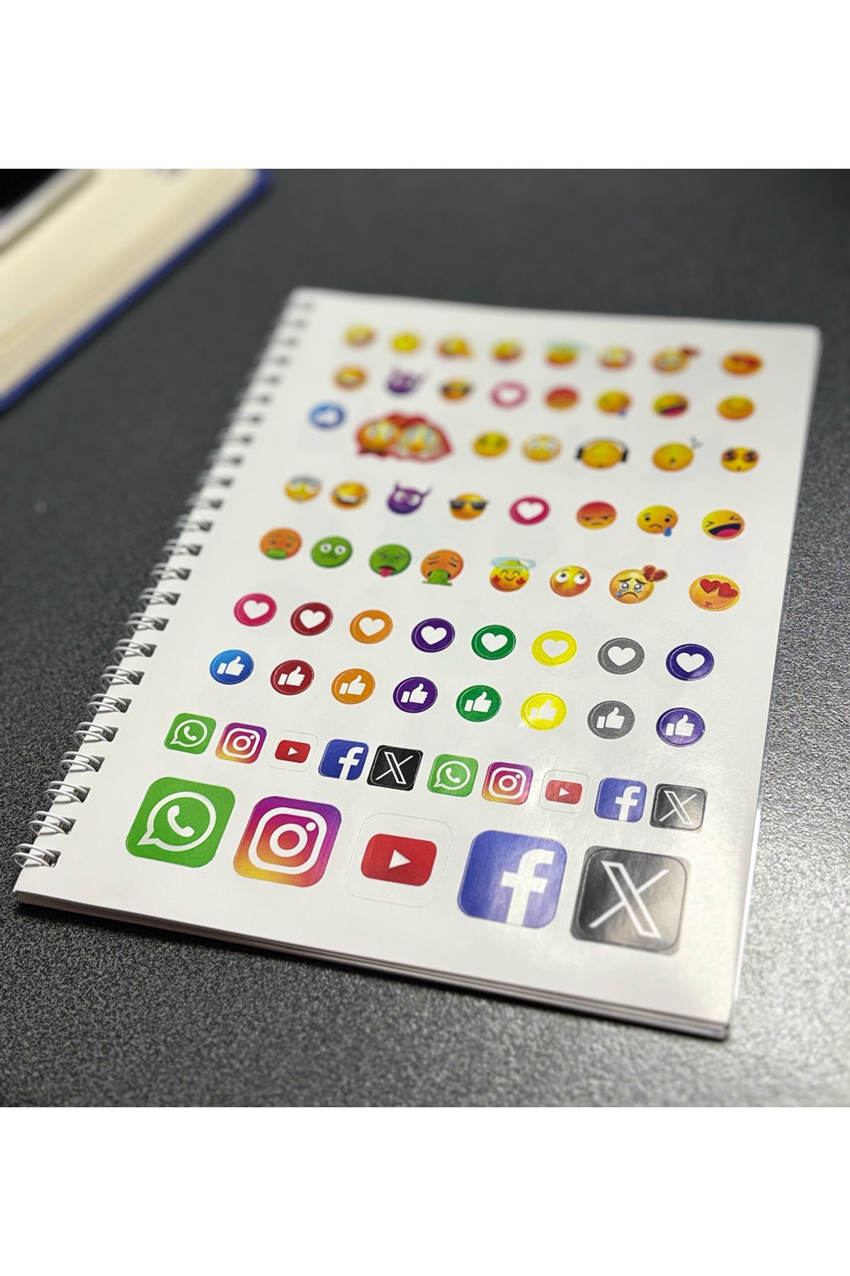 NATURELBASIM A5 STICKER BOOK-16 SAYFA ŞEFAF KAPAKLI