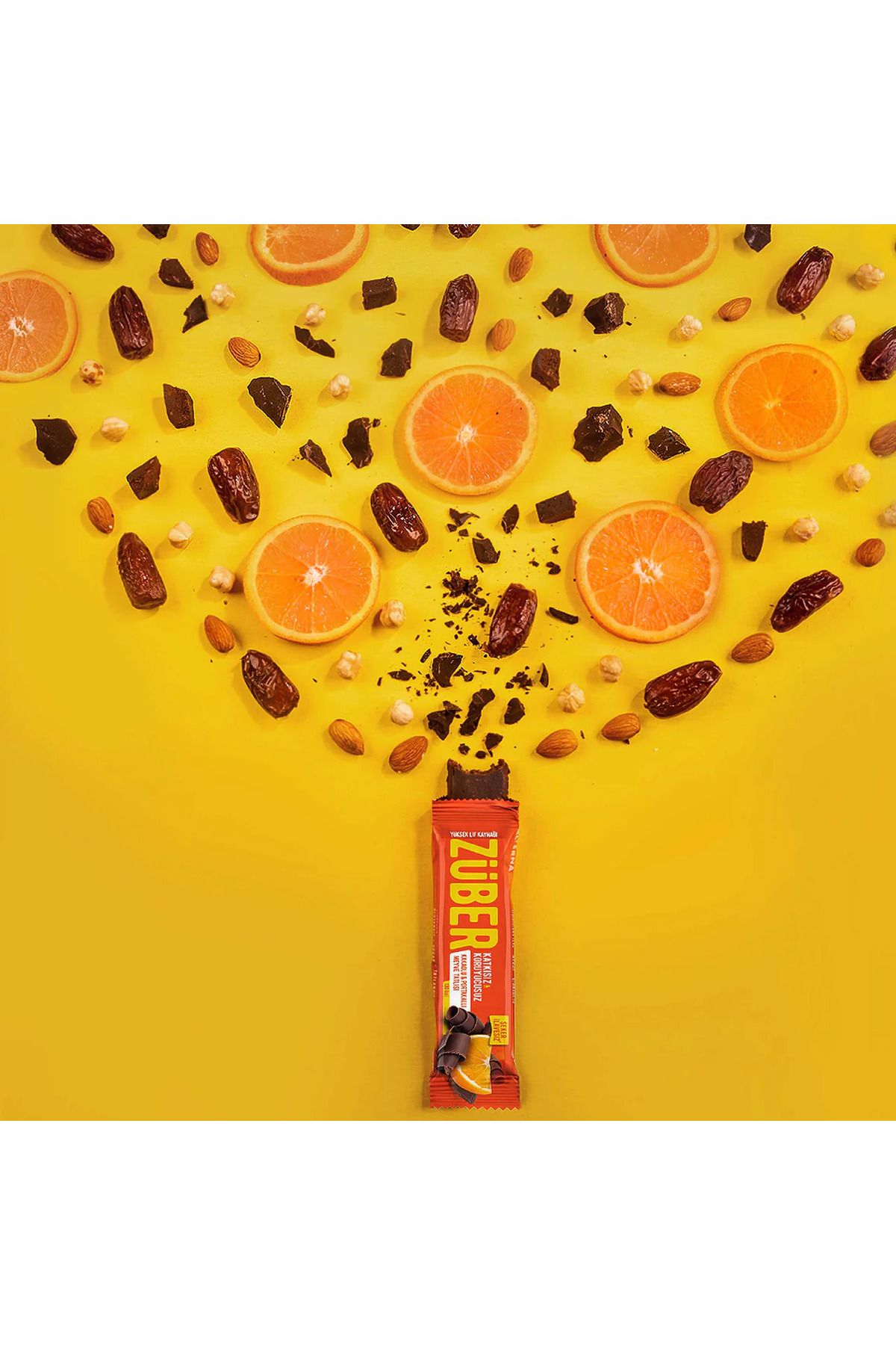 NW NessiWorld Nessiworld Züber Meyve Barı 40 Gr Kakaolu ve Portakallı