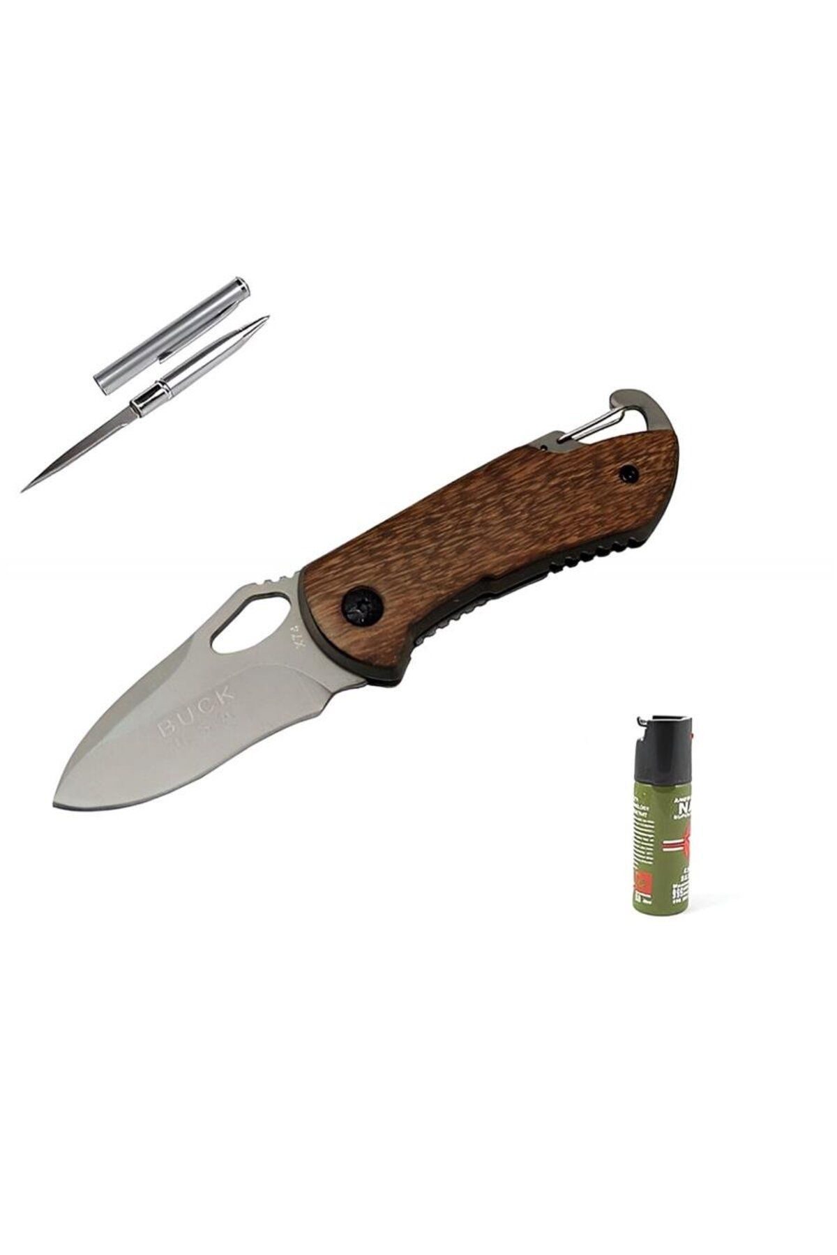 alsepeteavm Kişiye Özel Buck Çakı Ahşap K X74 15 CM
