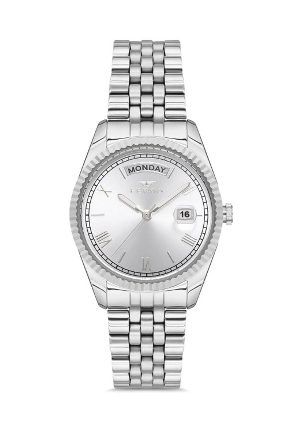 FERRO FL21131A-A Quartz Çelik Gri 35 mm Kadın Kol Saati