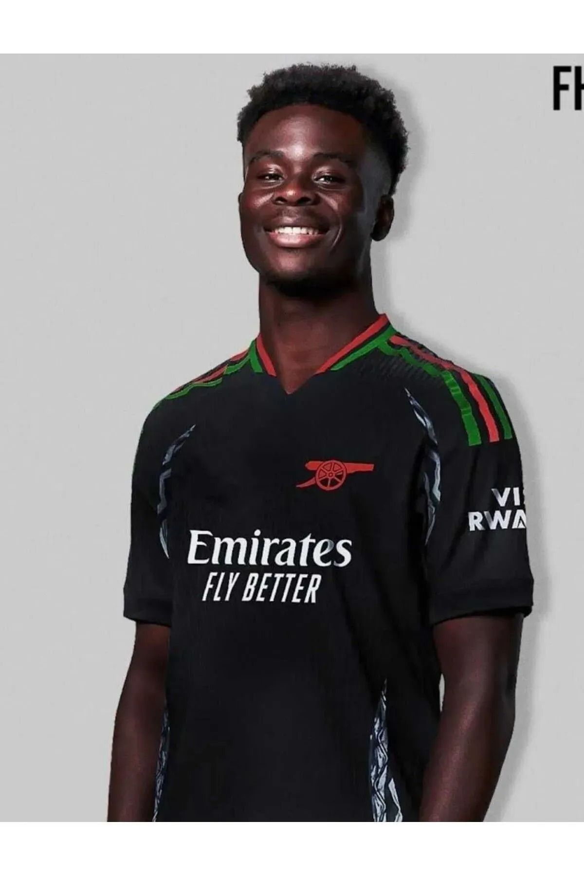 Armageddon Bukayo Saka 2024-25 Yeni Sezon Deplasman Forması SİYAH