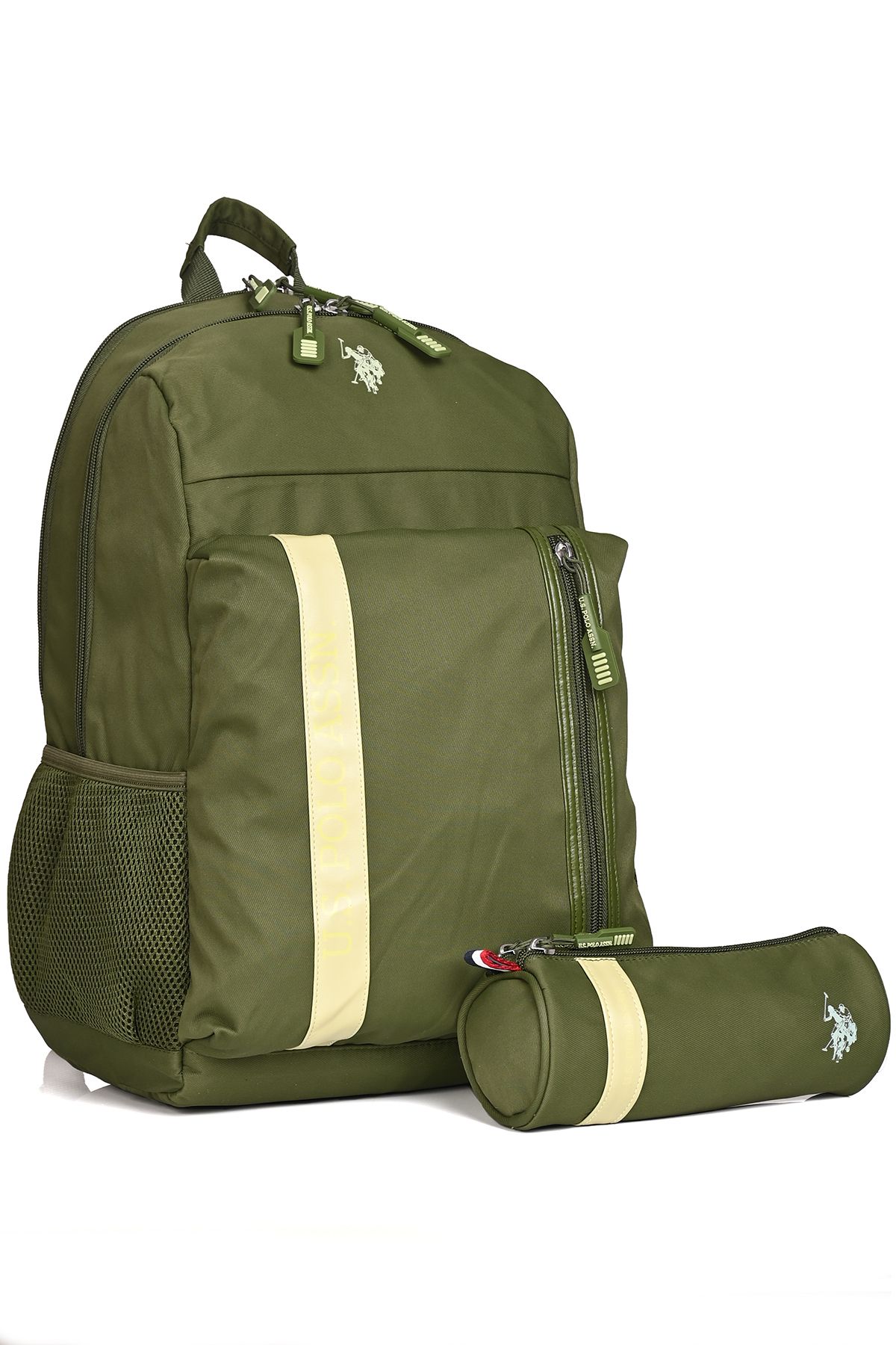 U.S. Polo Assn. U.S. Polo Assn. Unisex Okul Sırt Çantası + Kalemlik Set – PLCAN24361 Yeşil