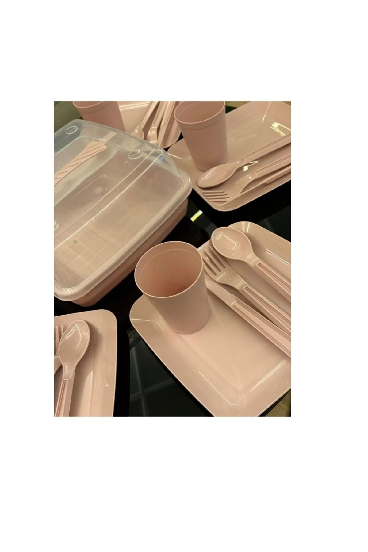 Takaz Global Piknik Sepeti 6 Kişilik Piknik Kamp Seti 32 Parça