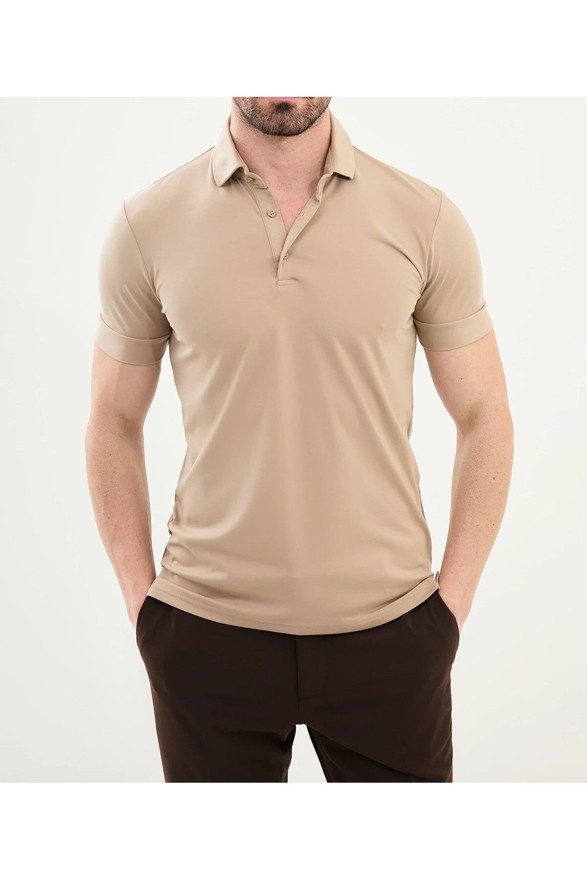 SERKAN SEVİNÇ POLO YAKA İNCE KUMAŞ TSHIRT