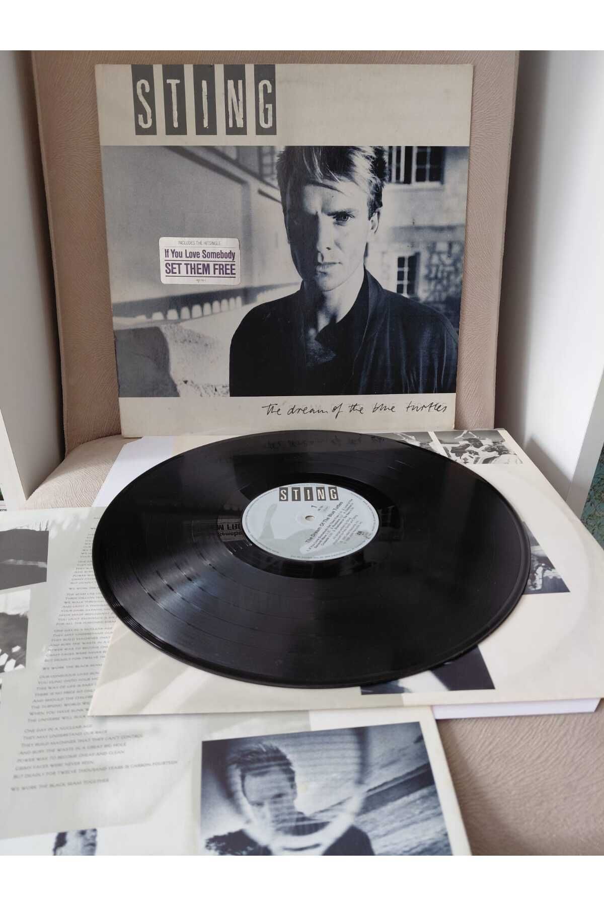 Plakperest Sting ‎ – The Dream Of The Blue Turtles - 1985 Almanya Basım LP Plak-2.el