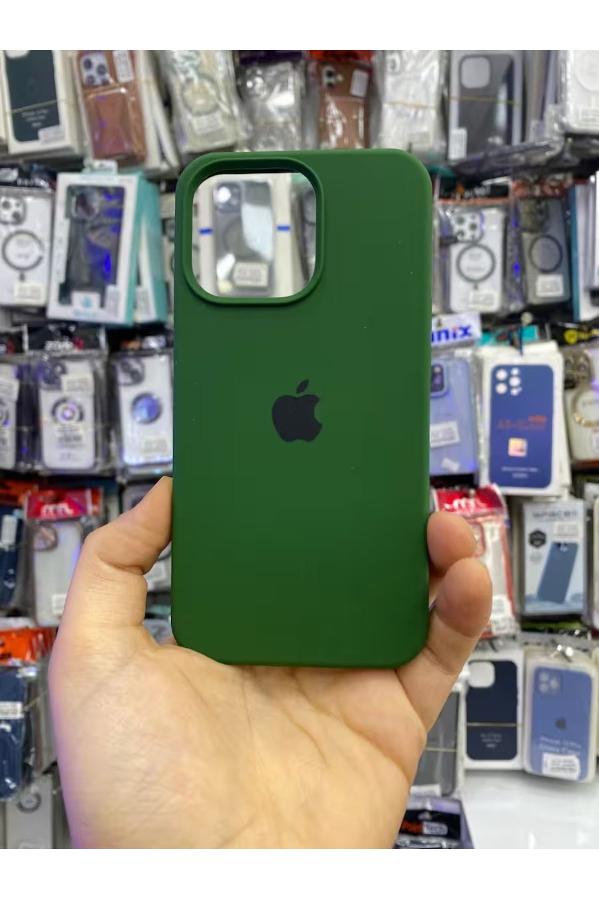 Soffany İPHONE 13 PRO UYUMLU LOGOLU LANSMAN İÇİ KADİFE KILIF