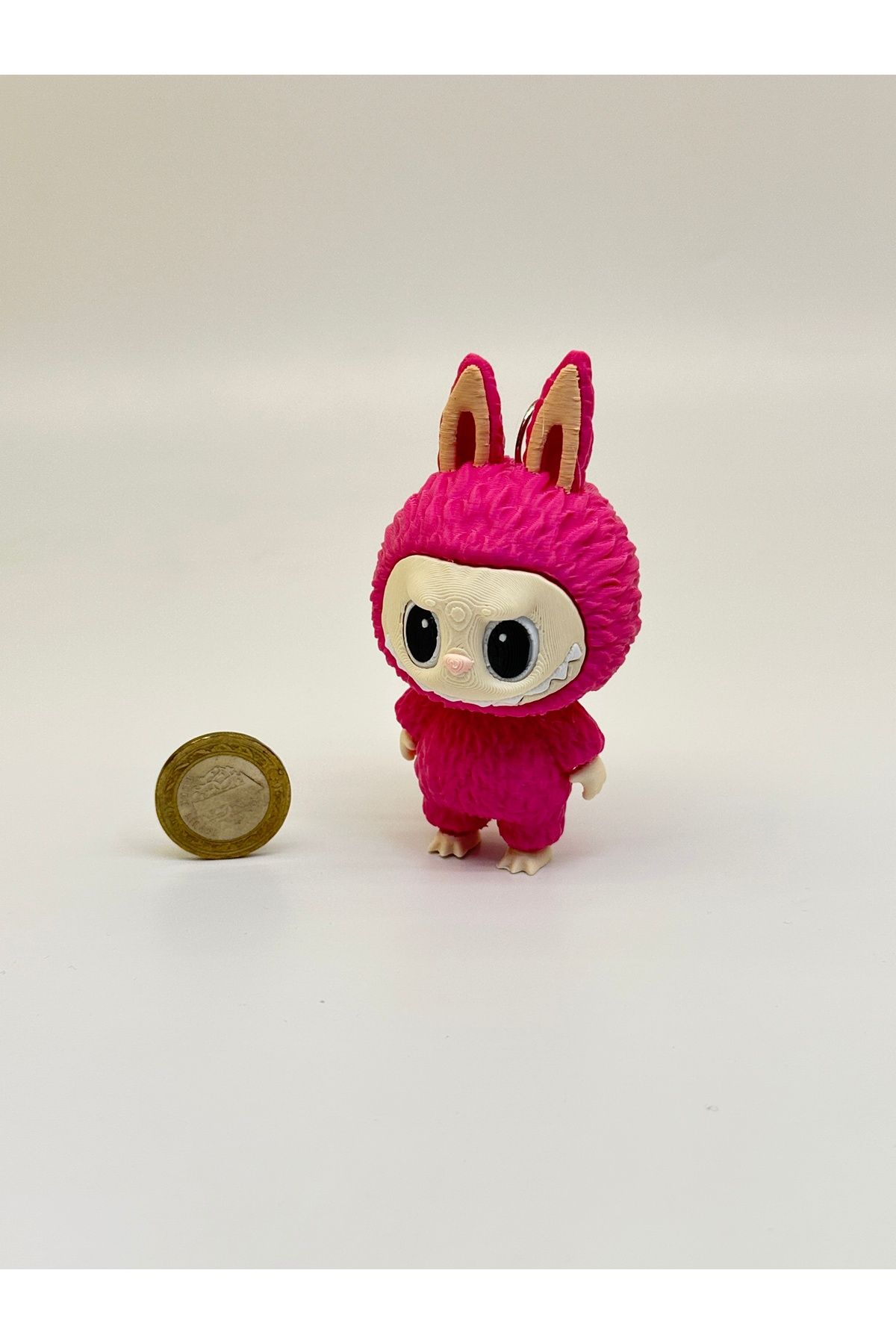 fyne Labubu Figür Anahtarlık Pla | Küçük Boy | 9,5cm | Pembe