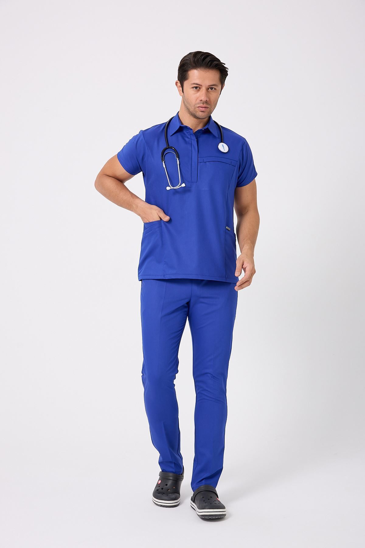 Onur Forma Scrubs Planet Erkek Takım - Saks Mavi