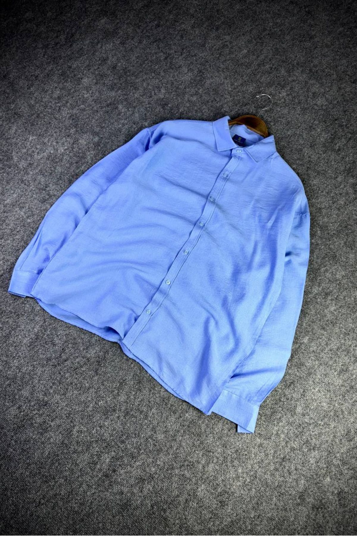 MANLYMODE Oversize Keten Gömlek
