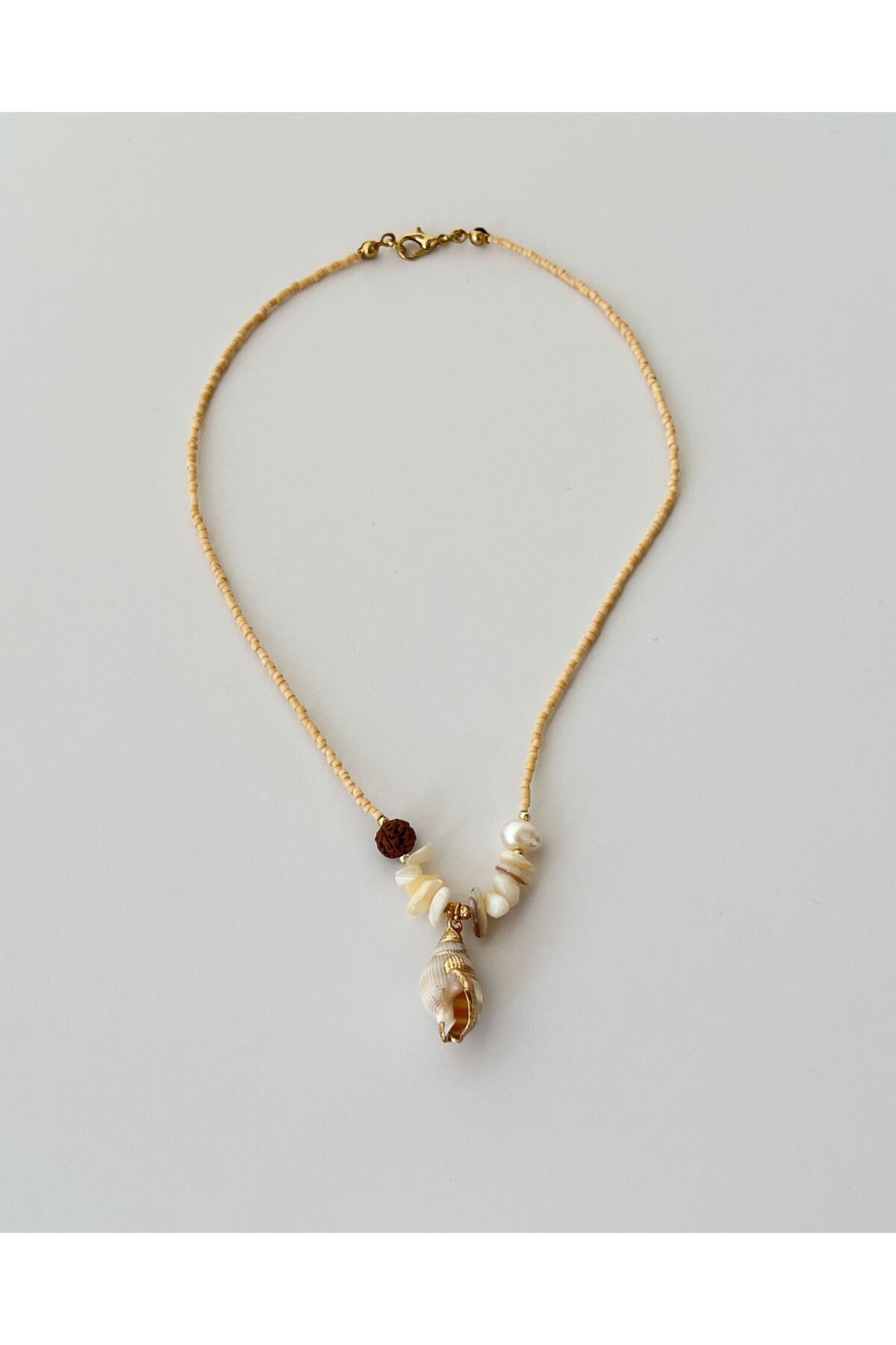 eyla collection Deniz Kabuğu Uçlu Kolye