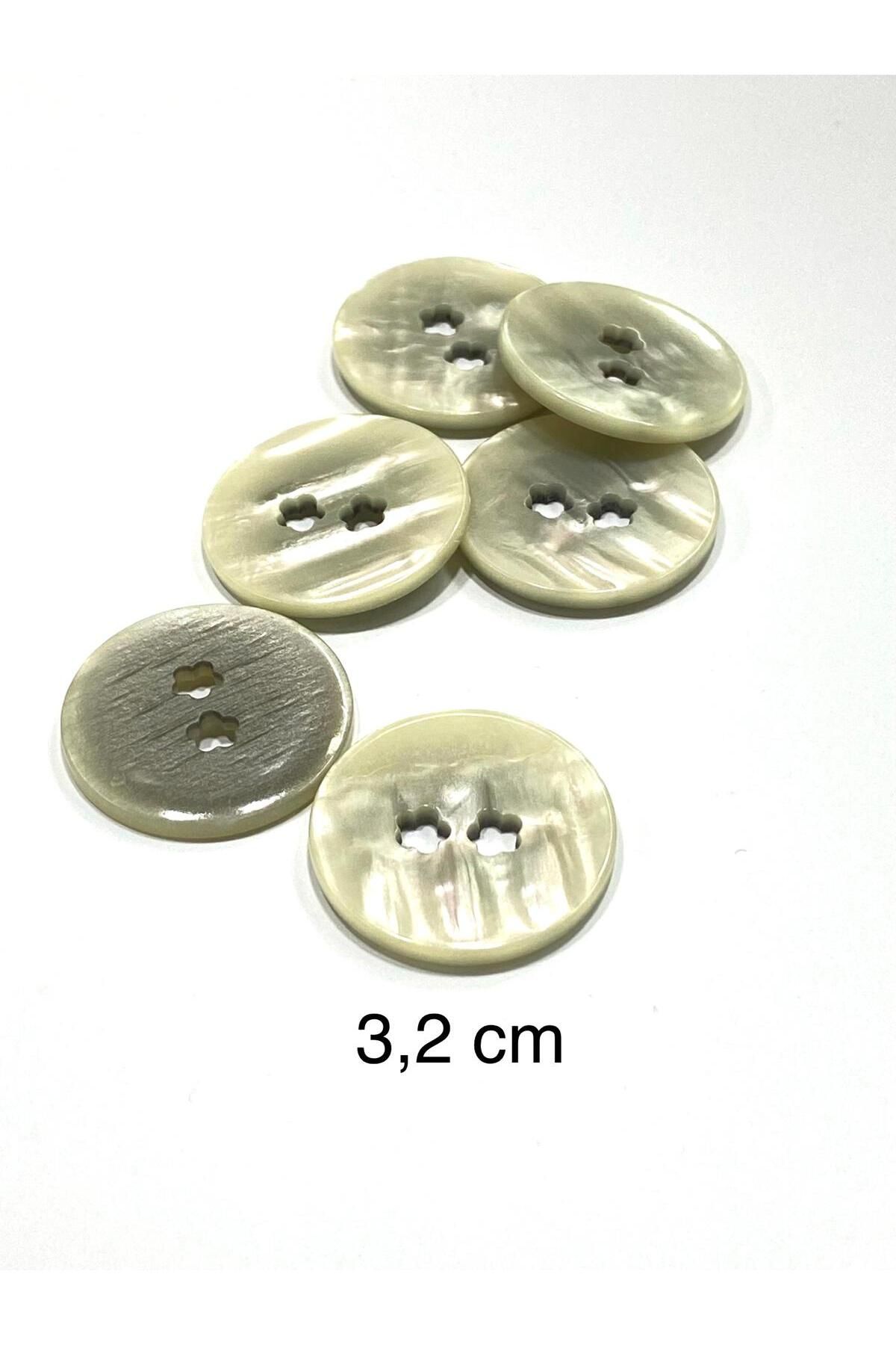 karantuhafiye-Pearlescent Button / Italian Pearlescent Button /2902/ 3.2 cm 2