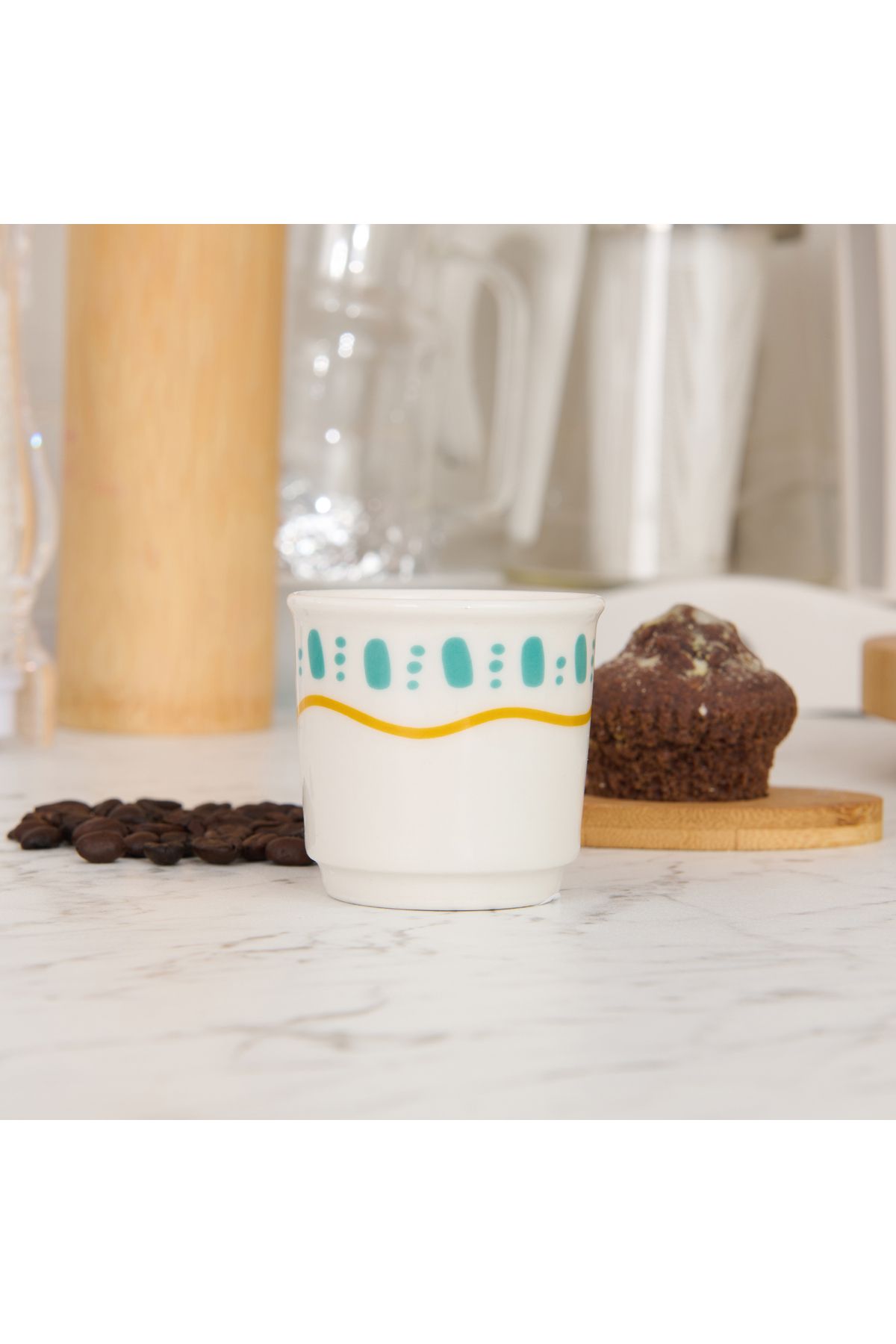 Evidea Kitchen Amour Espresso Fincanı - Renkli - 80 ml
