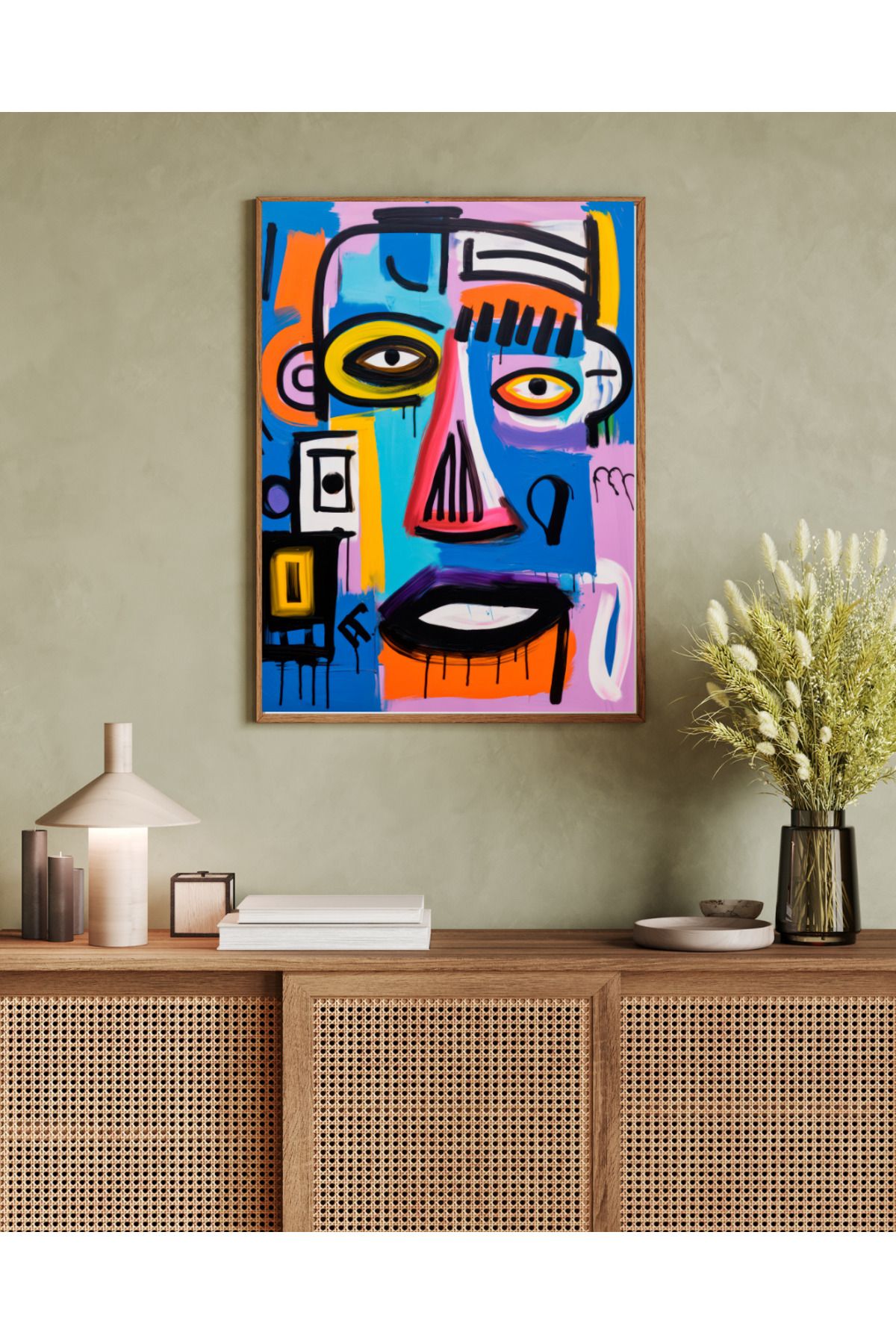 woodhomeworks tek parça salon ofis dekor tablo