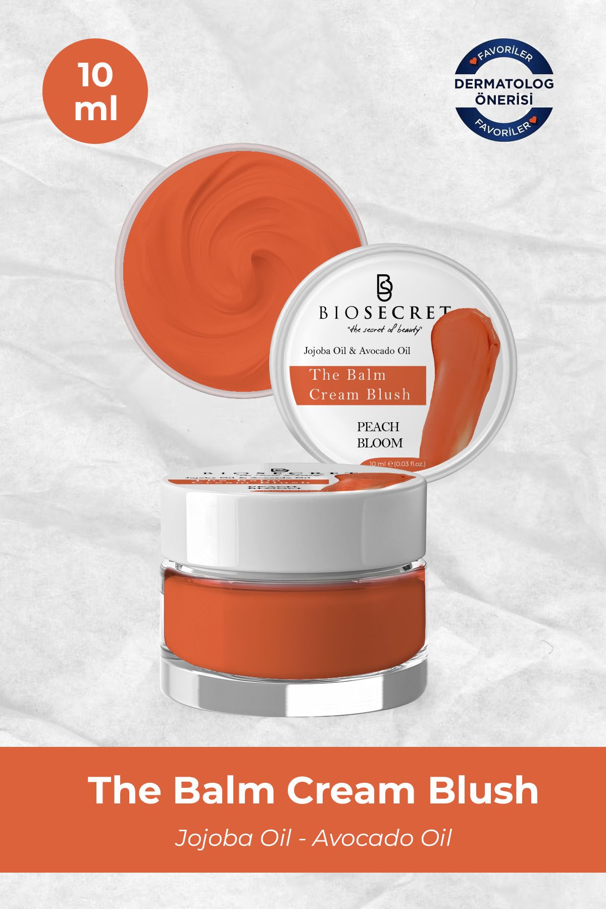 Biosecret The Balm Cream Blush - Peach Bloom 10 ml Bio110