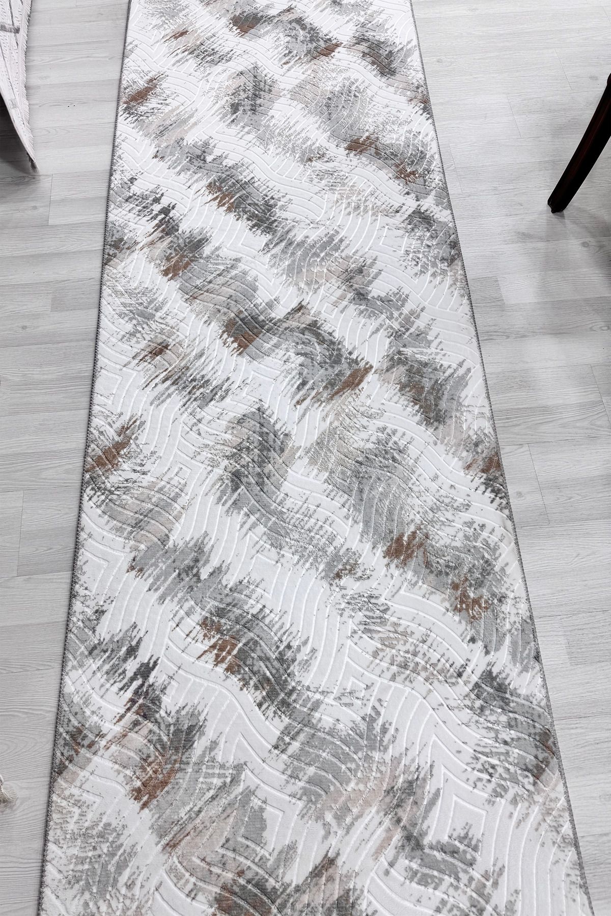 ALgorand Home Makinede yıkanabilir kaymaz taban leke tutmaz bej mutfak halısı salon halısı ve yolluk