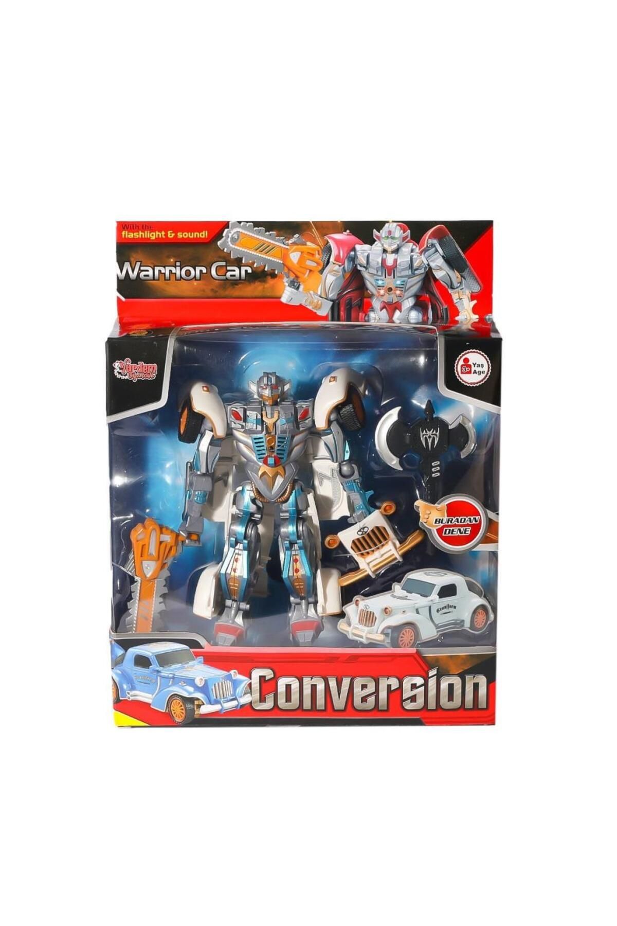 NW NessiWorld Nessiworld HW-668-1-2 Işıklı Dönüşebilen Robot Araba -Vardem