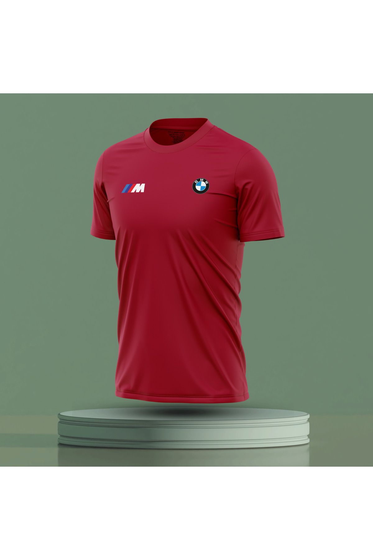 Bulvar Lee Erkek Sıfır Yaka Bmw Pamuklu T-Shirt