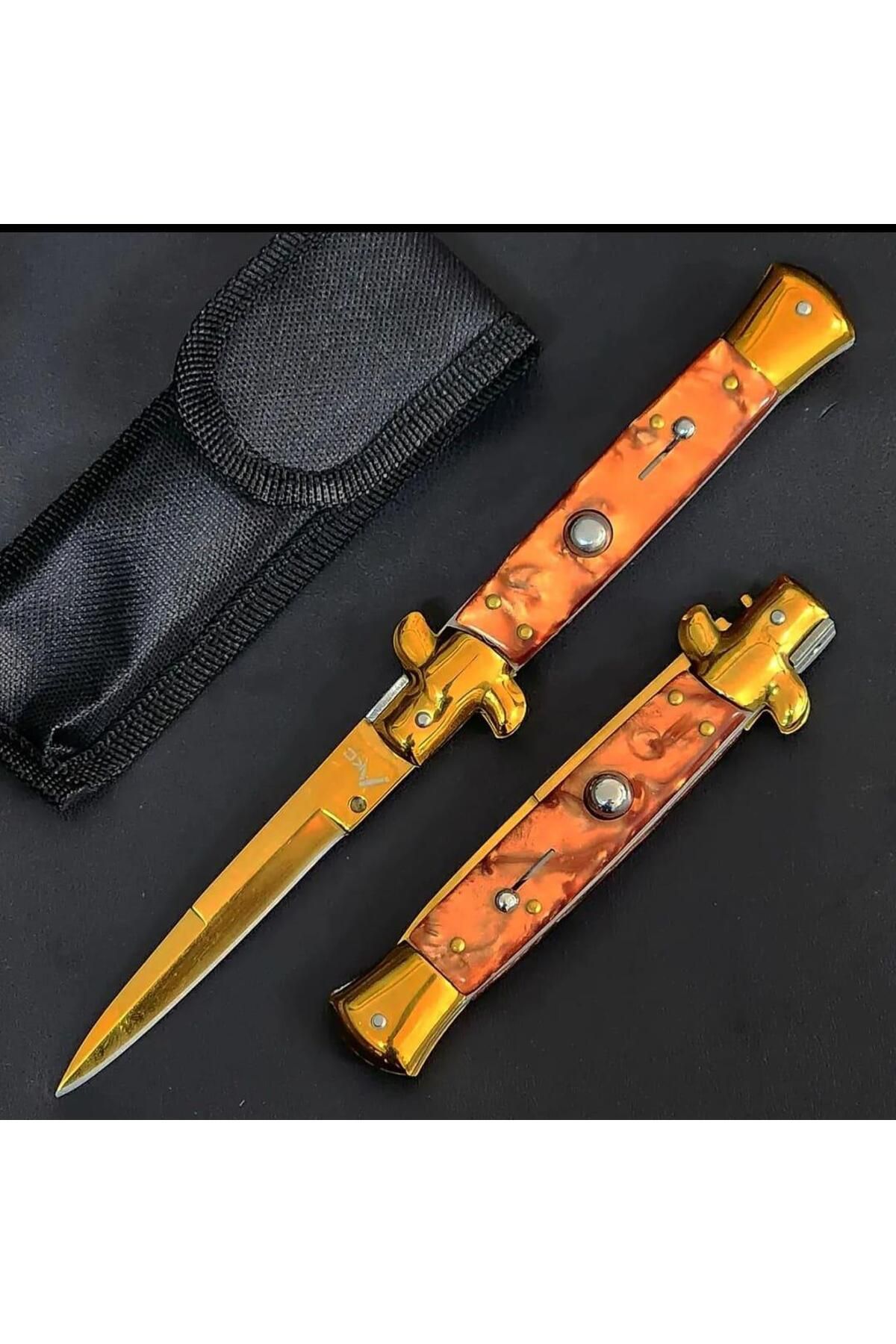 alsepeteavm Akc Kiremit Bal İtalyan Stiletto Çakı