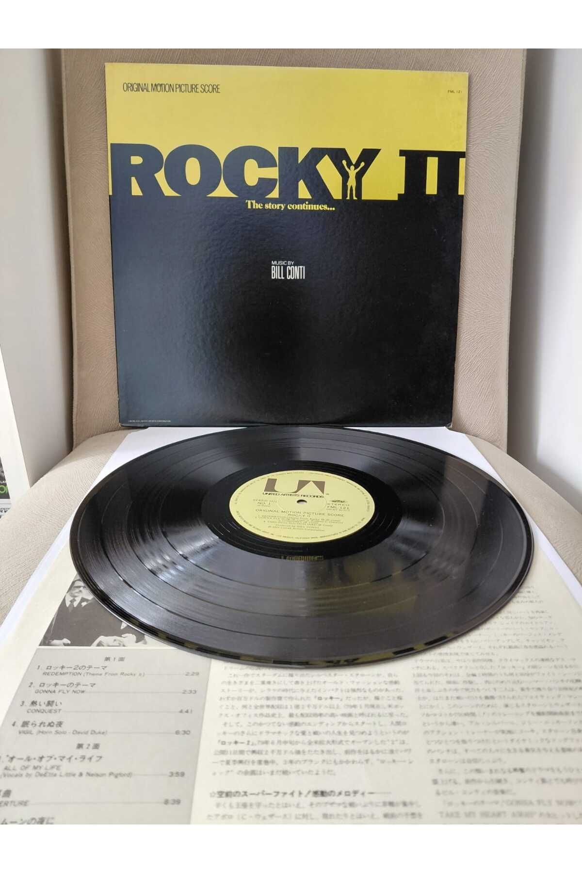 Plakperest ROCKY II - Soundtrack / Bill Conti - 1979 Japonya Basım LP Plak Albüm-2.el