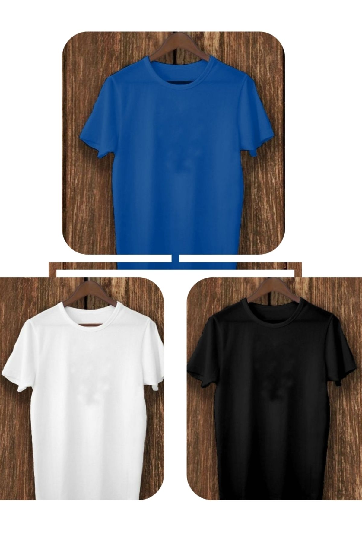 FUNSTYLE 3'lü Paket Regular T-Shirt