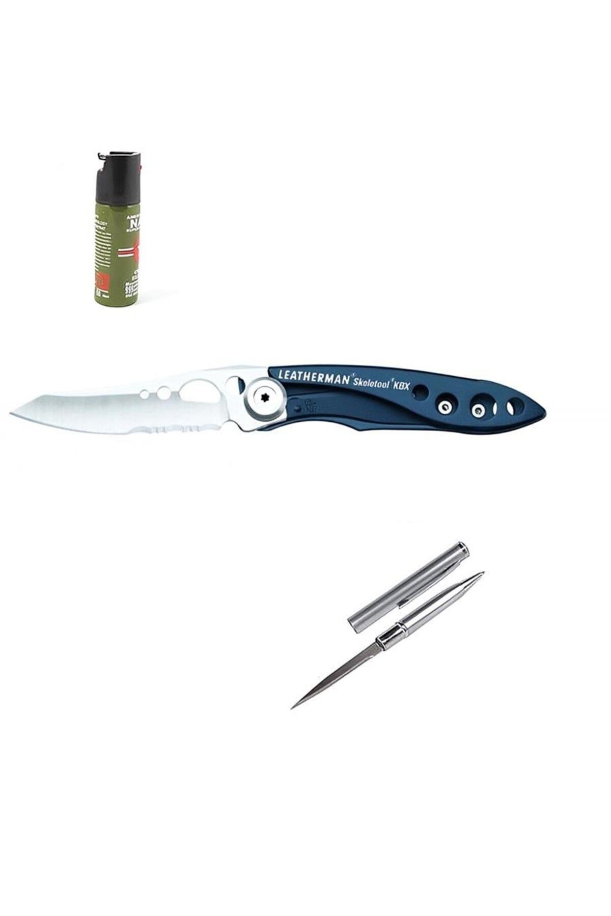 playzone Kişiye Özel Leatherman Skeletool KBX Denim Blue 832379 15 CM