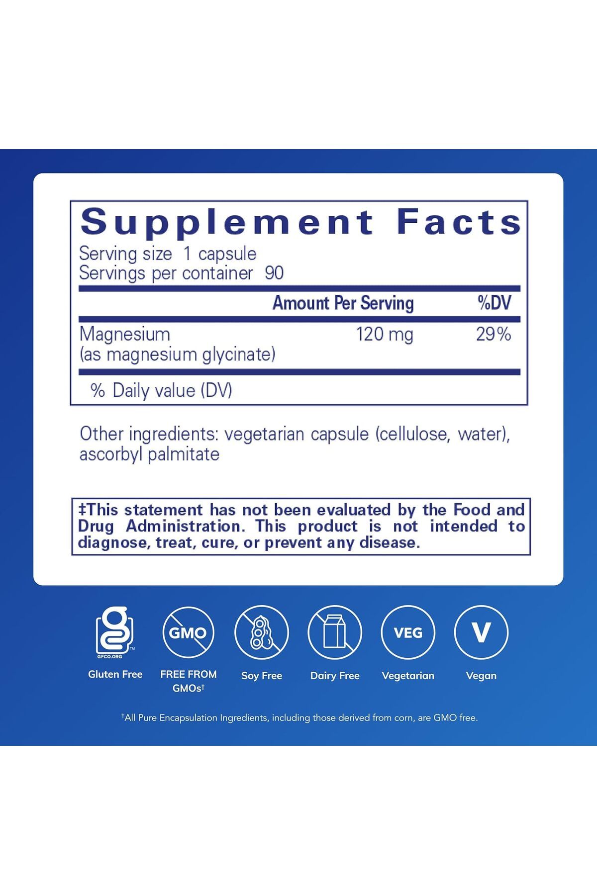 Pure Encapsulations-Magnesium (Glycinate) - Supports Enzymatic and Physiological Functions - 90 Caps 3