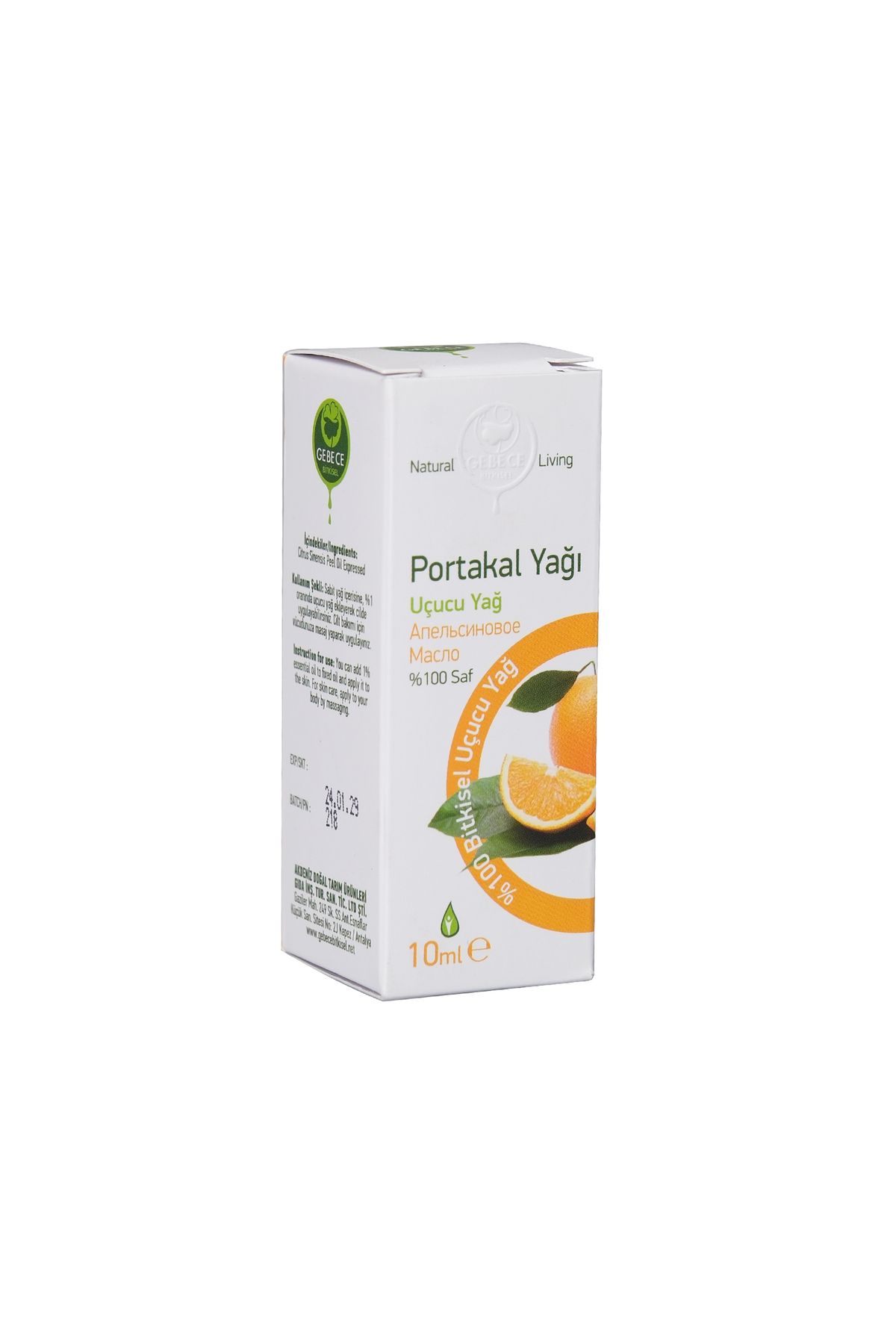 Gebece Portakal Uçucu Yağı 10 Ml