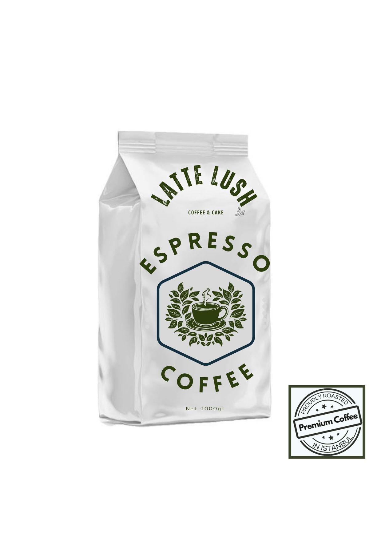 LATTE LUSH COFFEE CAKE Filtre Kahve Espresso Blend (ÇEKİRDEK) 100 Gr