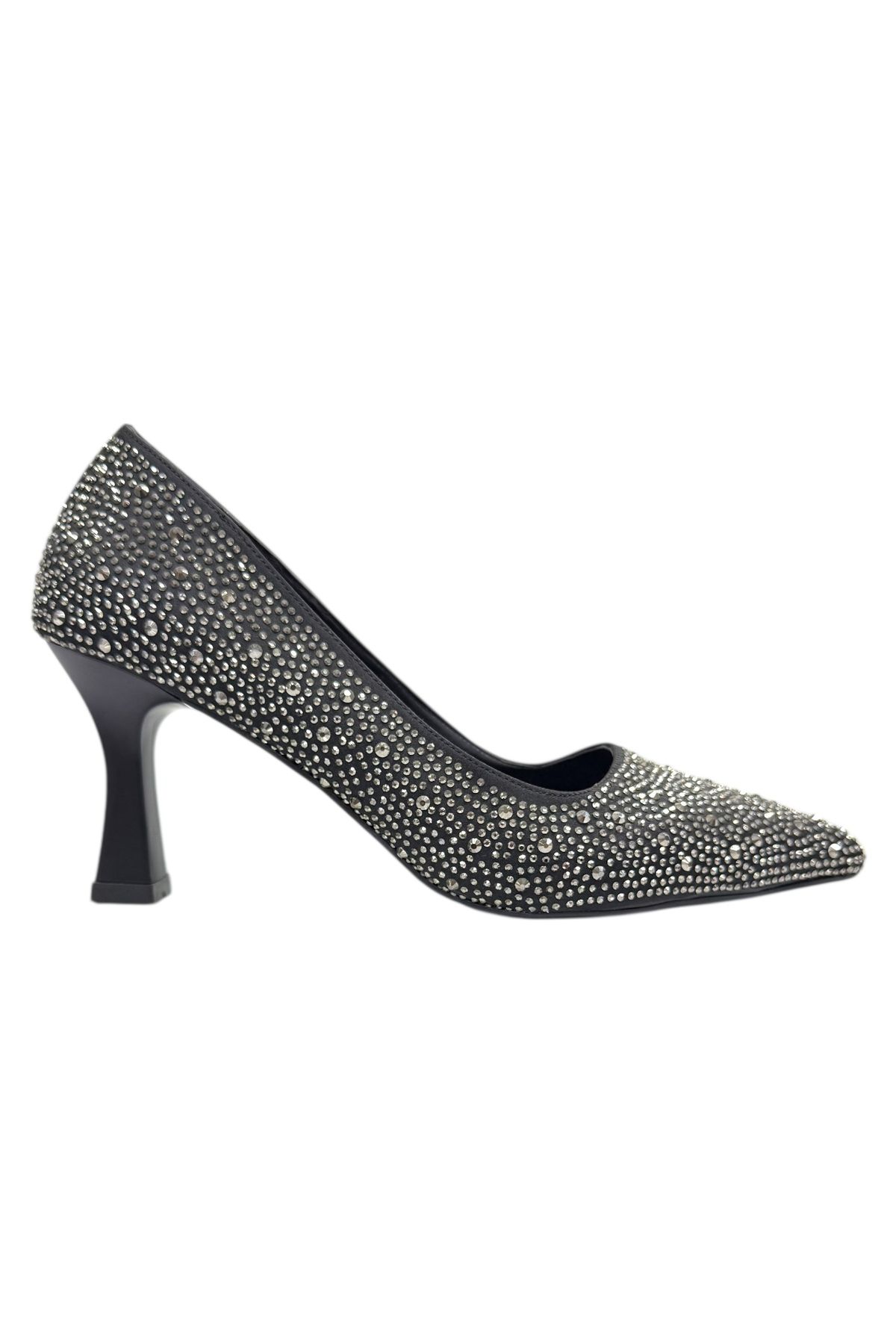 Shoes Tam Taşlı Abiye Topuklu Ayakkabı