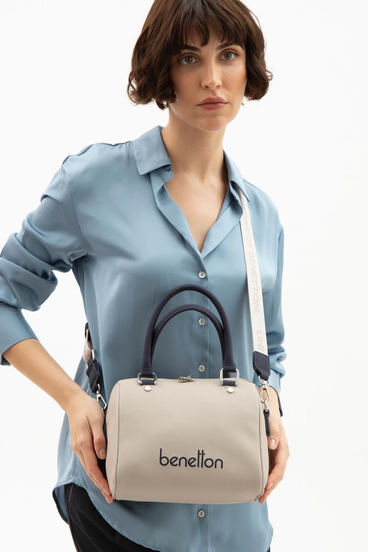 United Colors of Benetton Kadın Kol Çantası BNT 1618 - Taş-Lacivert