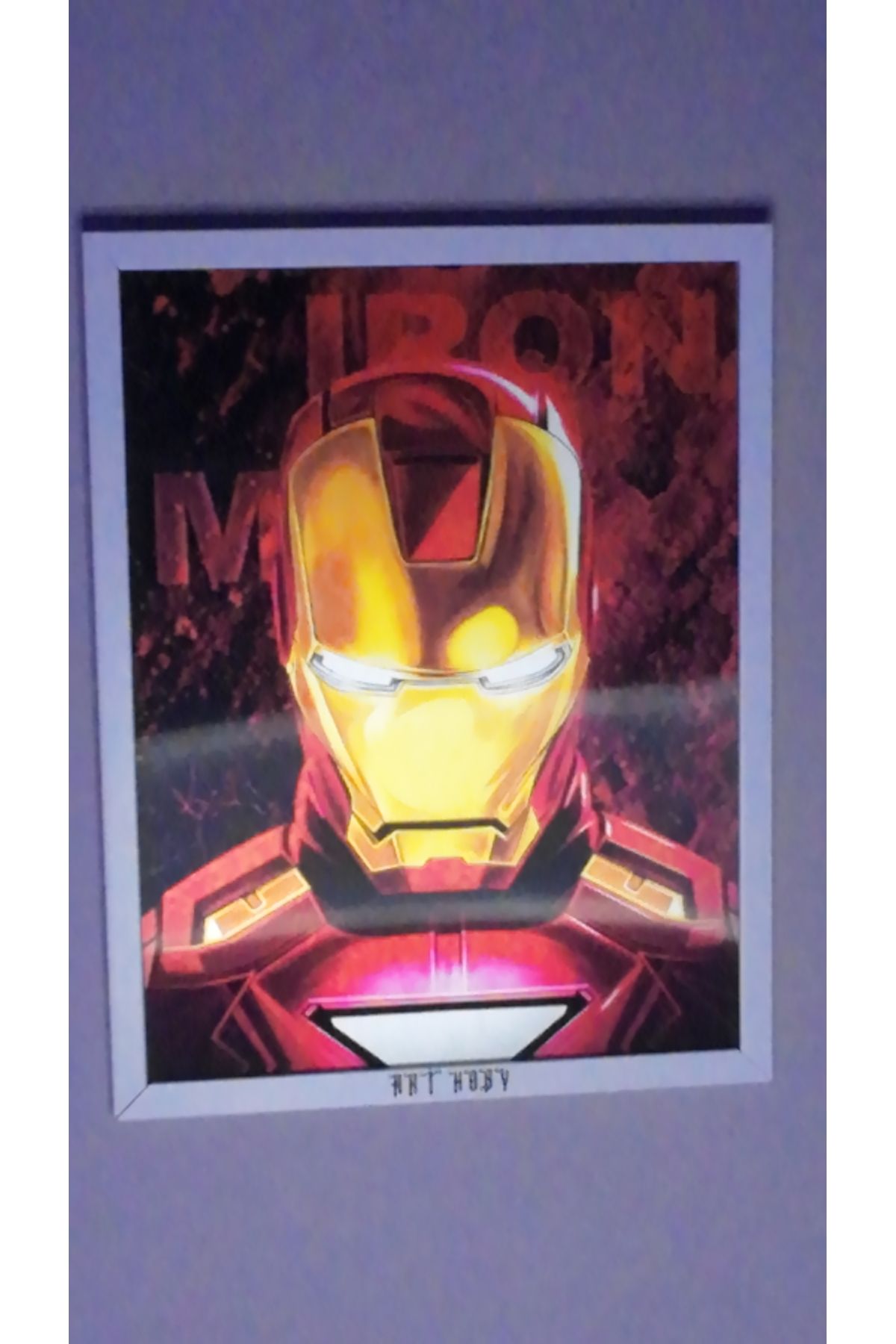 ArtHoby Iron Man Lenticular 3D Hareketli Tablo