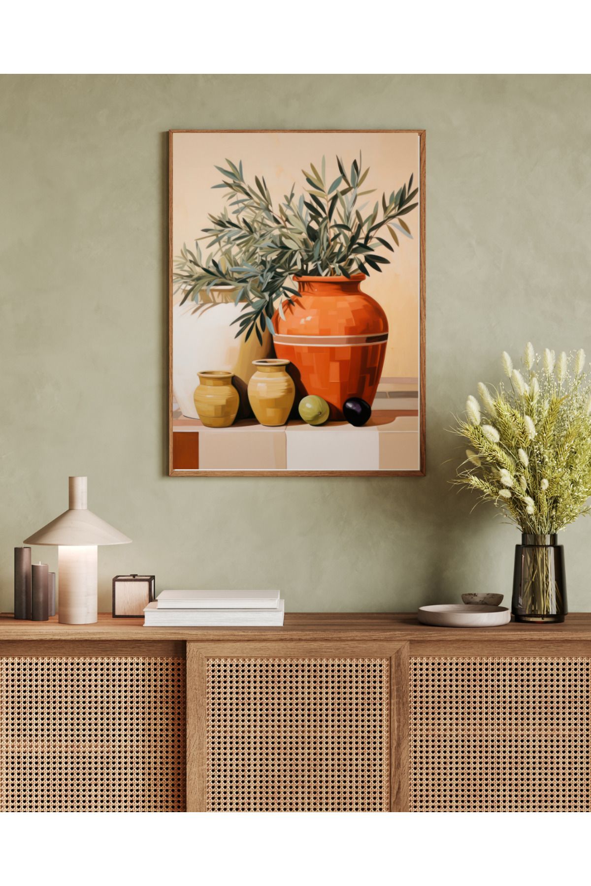 woodhomeworks tek parça salon ofis dekor tablo