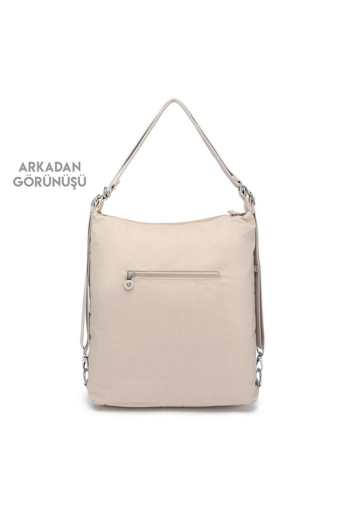 SMART BAGS Hem Sırt Hem de Omuz Kadın Çantası BC 1205 4001 - Bej
