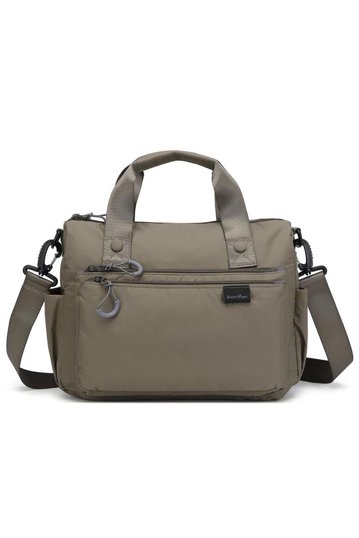 SMART BAGS Extra Hafif Kumaş Kadın Postacı Çantası BC 3141 - Kahve
