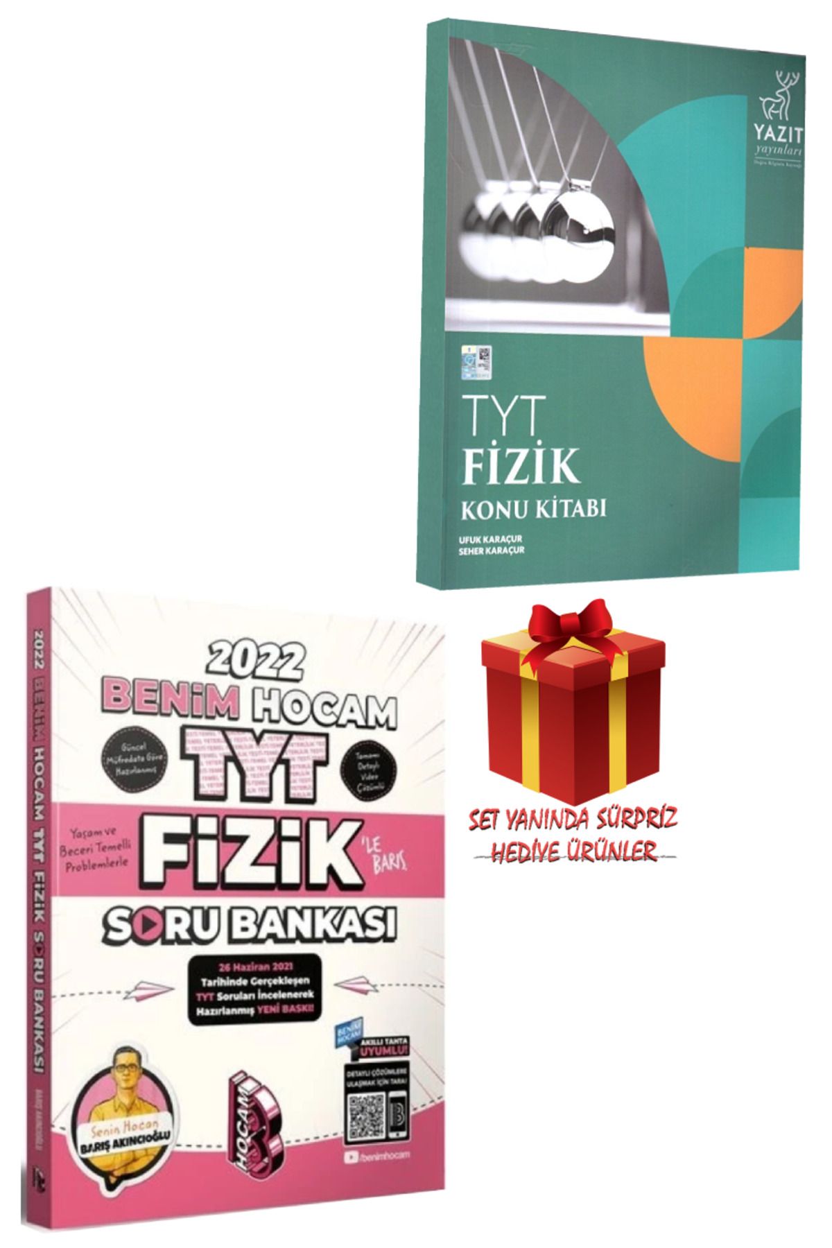 Yazıt Yayınları TYT Fizik Konu Kitabı + Benim Hocam TYT Fizik Soru Bankası