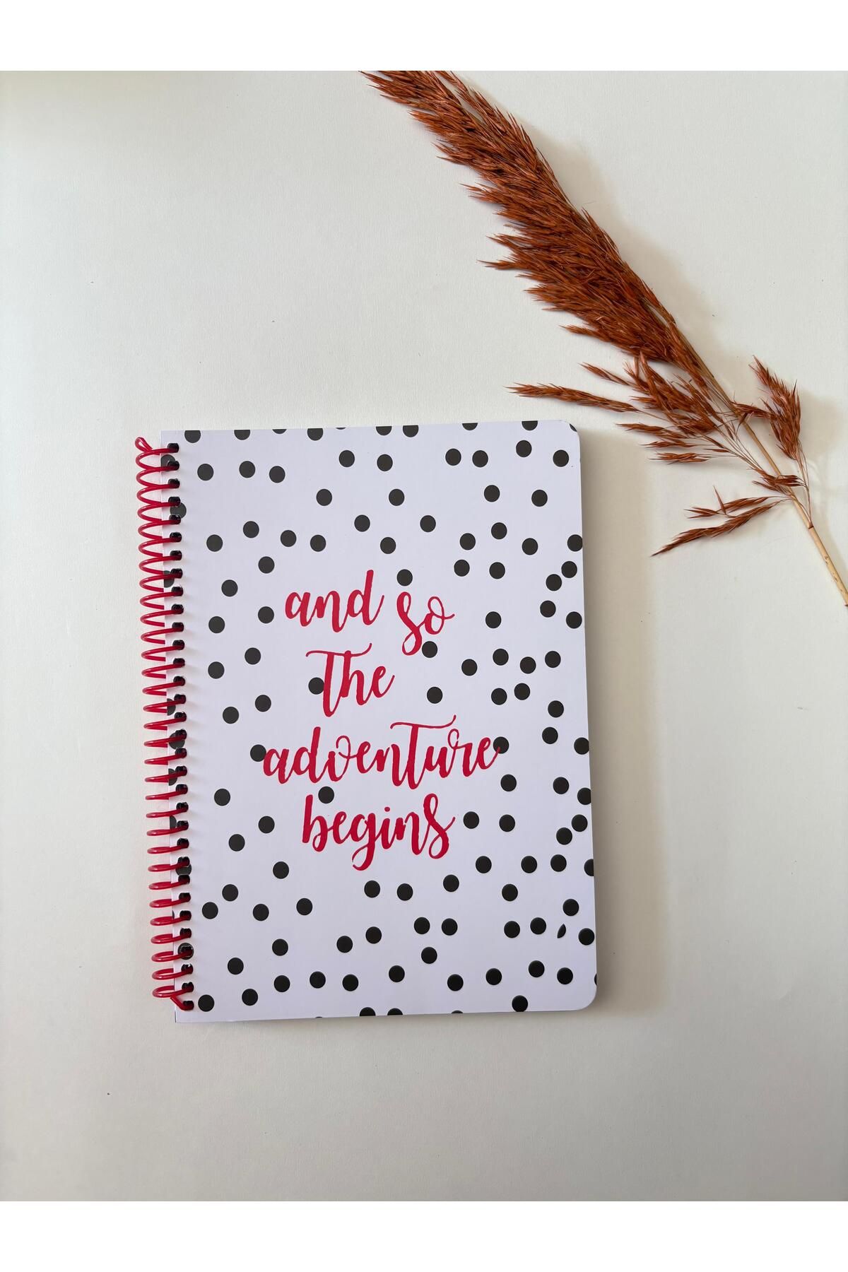 Adalinhome Atakids Lizy Çizgili Spiralli Okul Not Defteri | 12 x 15 cm | 100 Yaprak