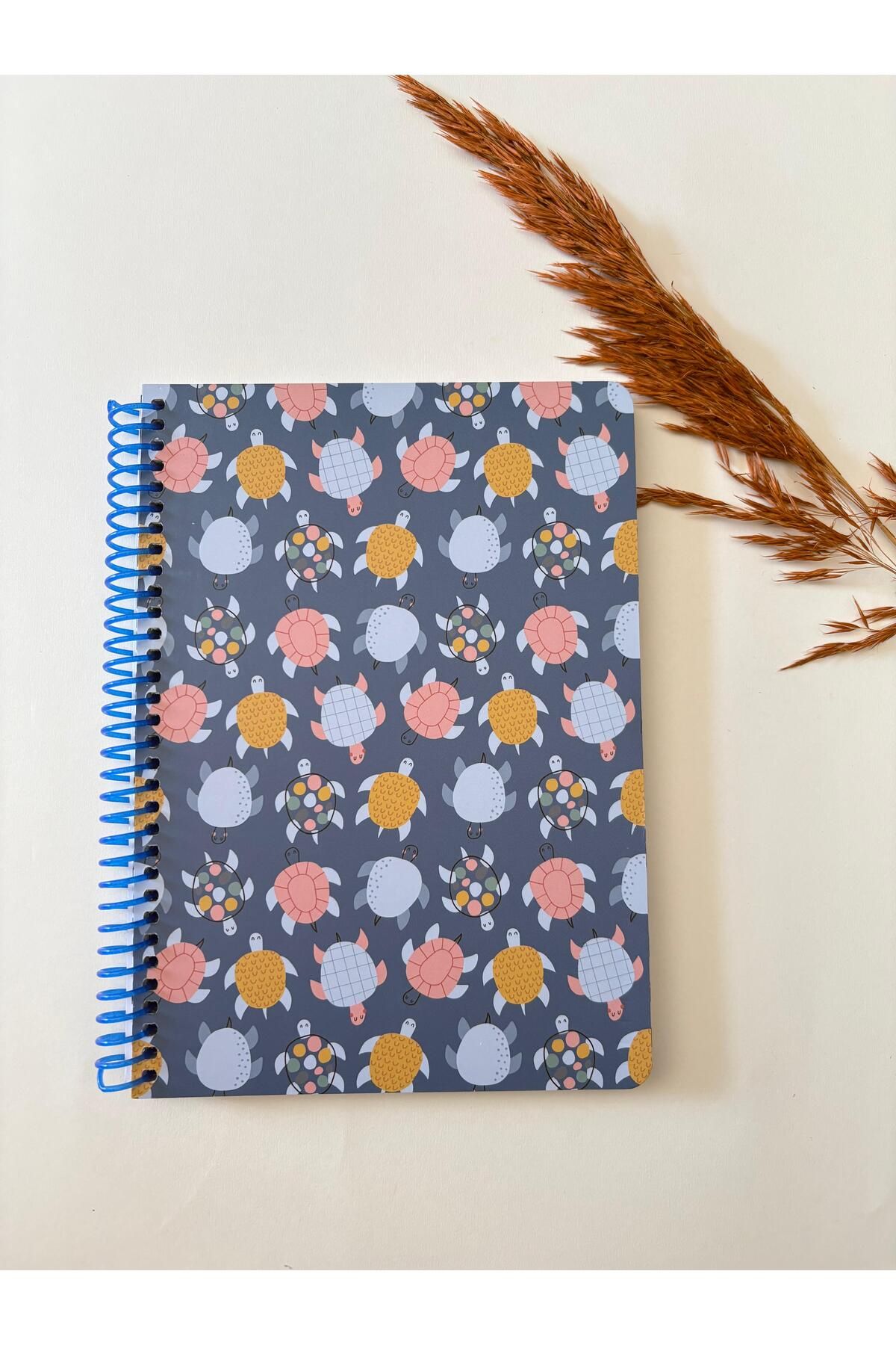 Adalinhome Atakids Lizy Çizgili Spiralli Okul Not Defteri | 12 x 15 cm | 100 Yaprak