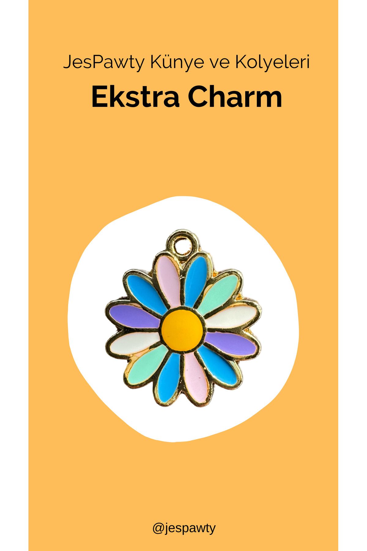 JesPawty Kolye ve Künye İle Uyumlu Charm Altın Kaplama