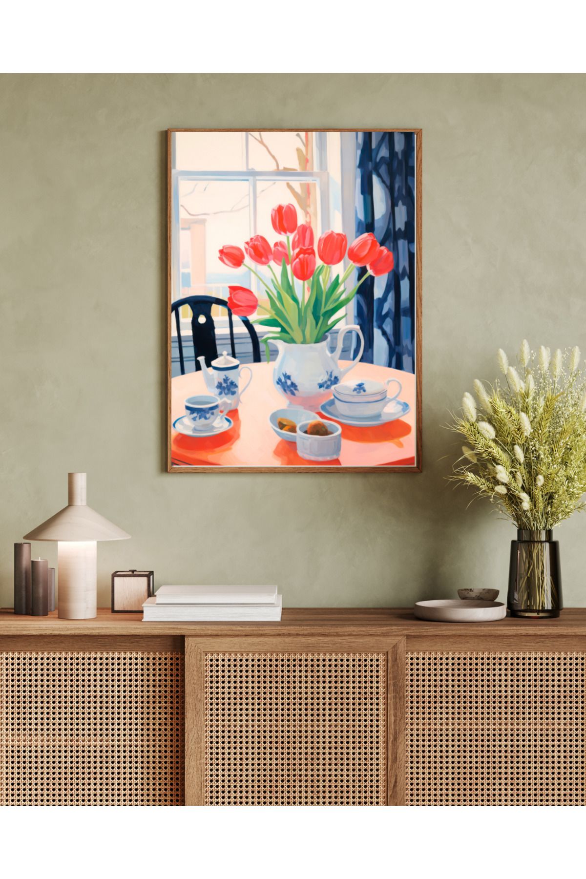 woodhomeworks tek parça salon ofis dekor tablo